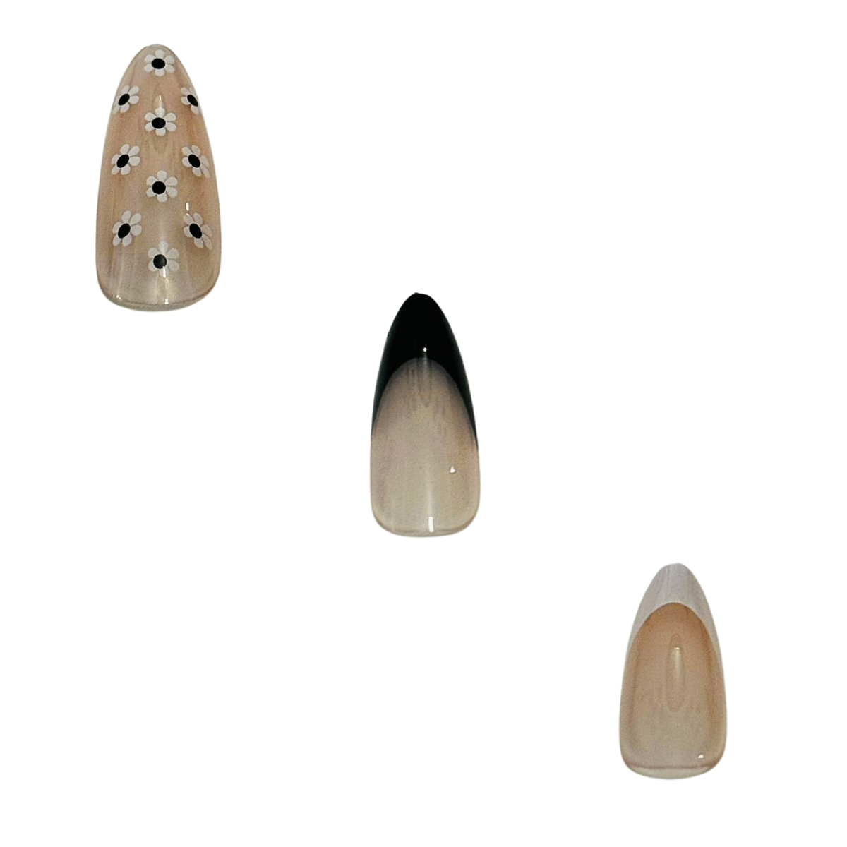 10 pcs False Nails Long Acrylic French Tip Reusable Artificial Nails & Glue - Picture 39 of 44