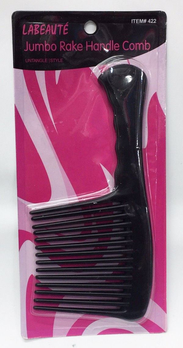 WIDE TOOTH DETANGLE COMB HAIRDRESSING/STYLING BARBERS AFRO RAKE COMBS