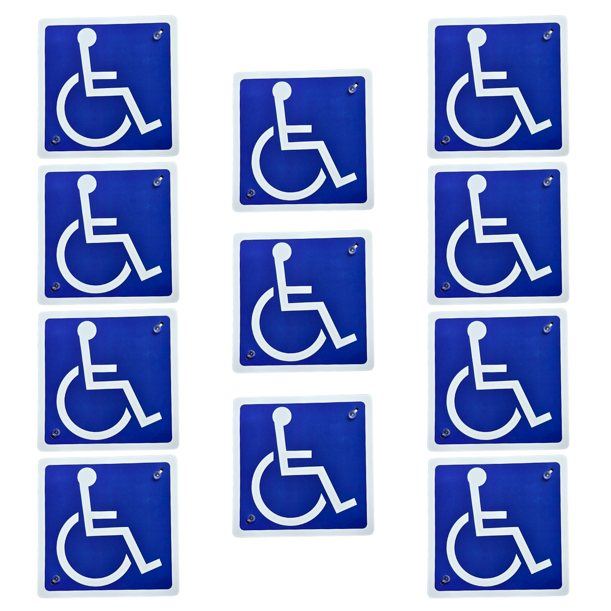 Handicap Symbol Aufkleber Auto Fenster Behindertenschild Rollstuhlaufkleber - selbstklebend - Bild 16 von 16