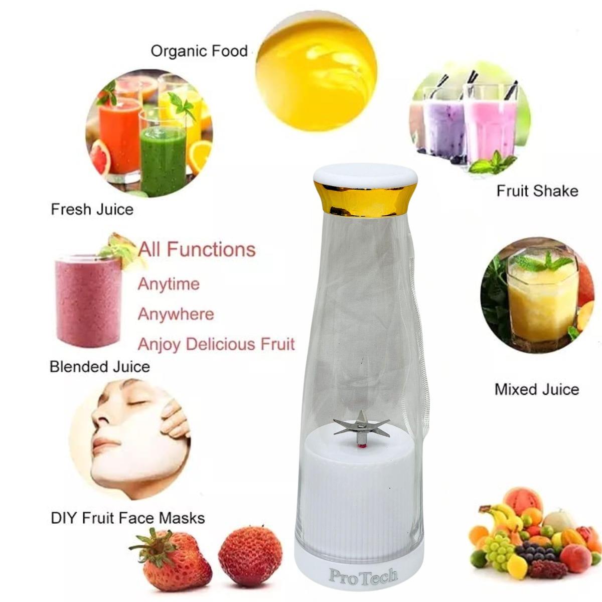 Electric Juice Maker Portable Blender Smoothie Mini Juicer Fruit Machine 380ml - Picture 34 of 35