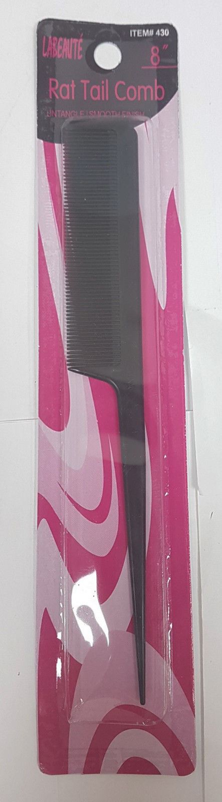 Professional Standard Rat Tail Bone Pin Comb For Multi Purpose Use New Black - Picture 7 of 7