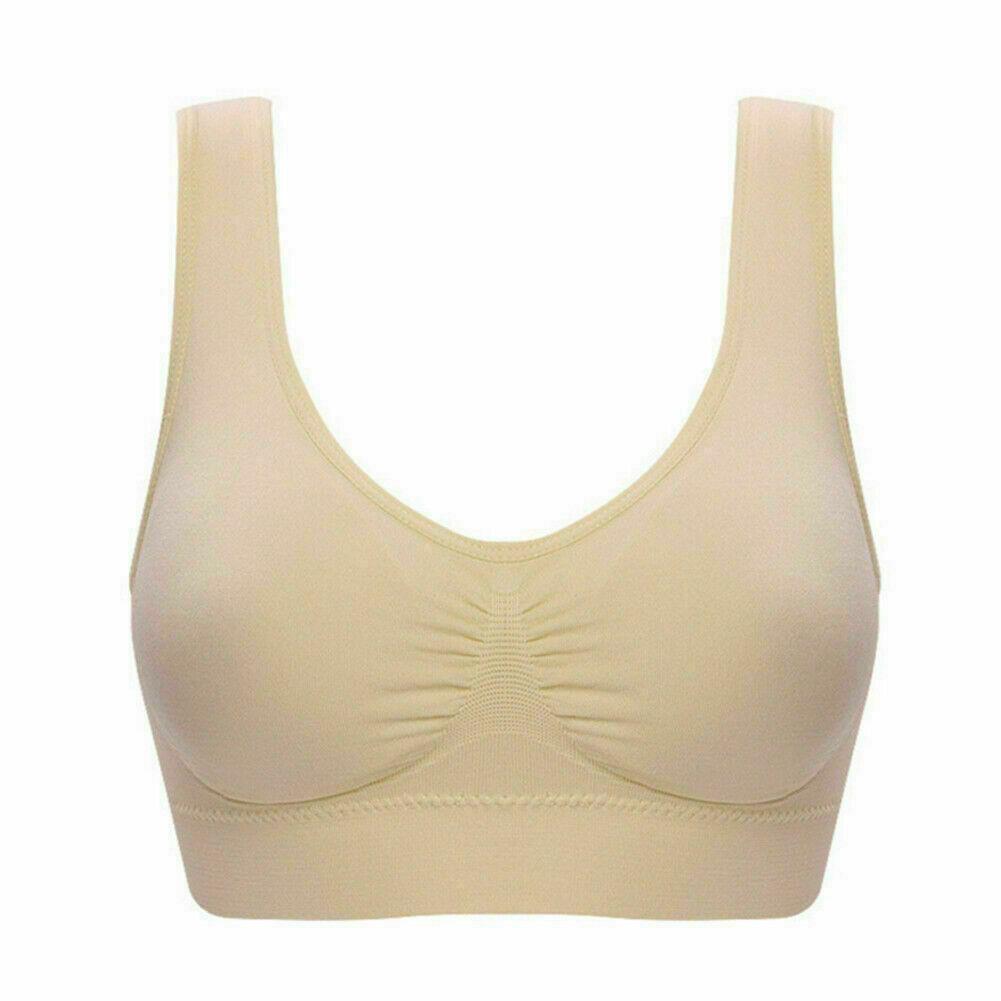 Seamless Comfort Bra Comfy Shapewear Sports Stretch Crop Top Vest Shape Yoga - Picture 10 of 12