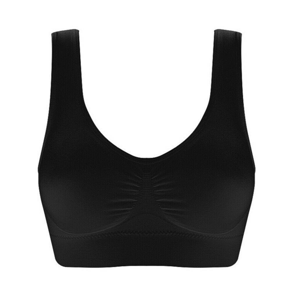Seamless Comfort Bra Comfy Shapewear Sports Stretch Crop Top Vest Shape Yoga - Picture 11 of 12