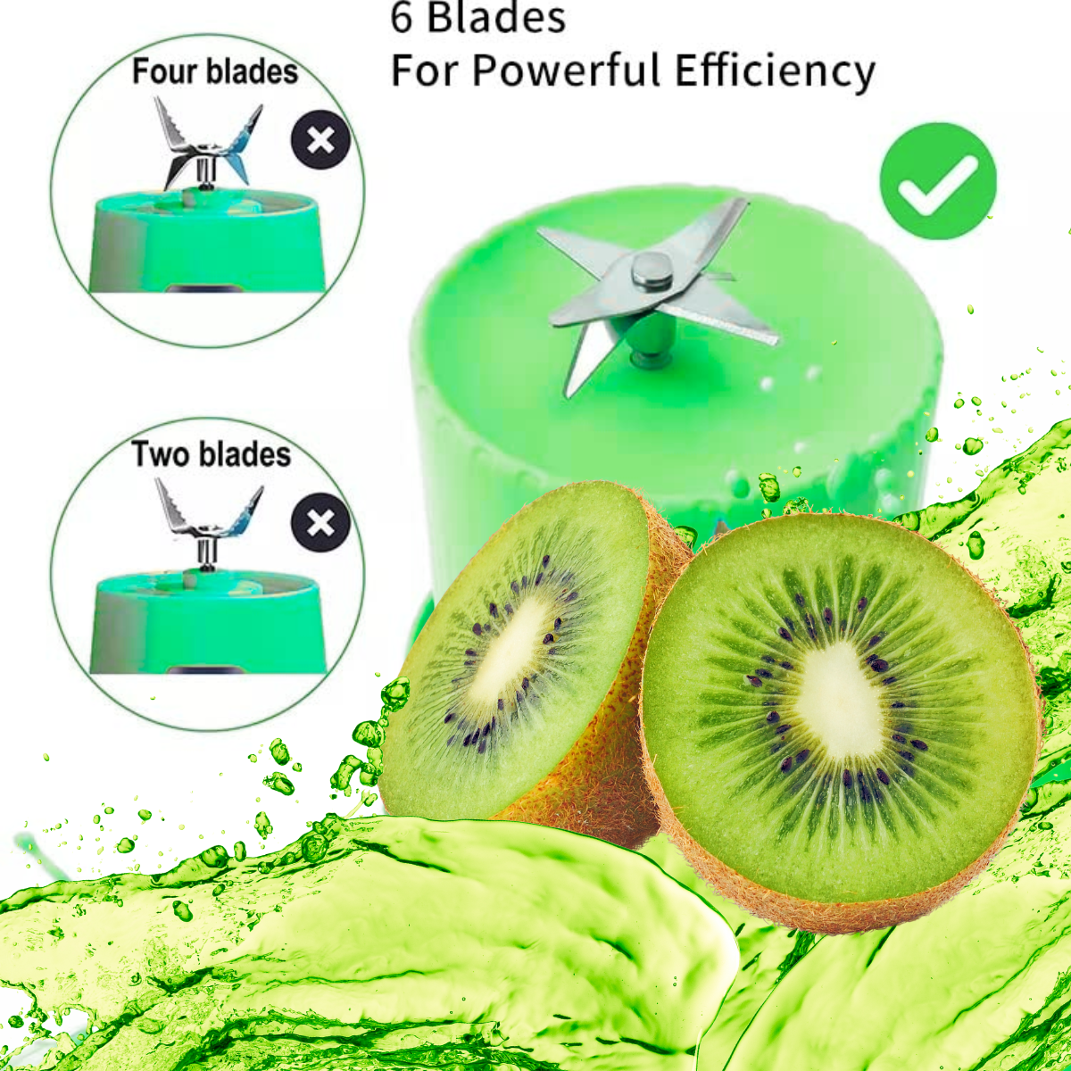 Electric Juice Maker Portable Blender Smoothie Mini Juicer Fruit Machine 380ml - Picture 19 of 35