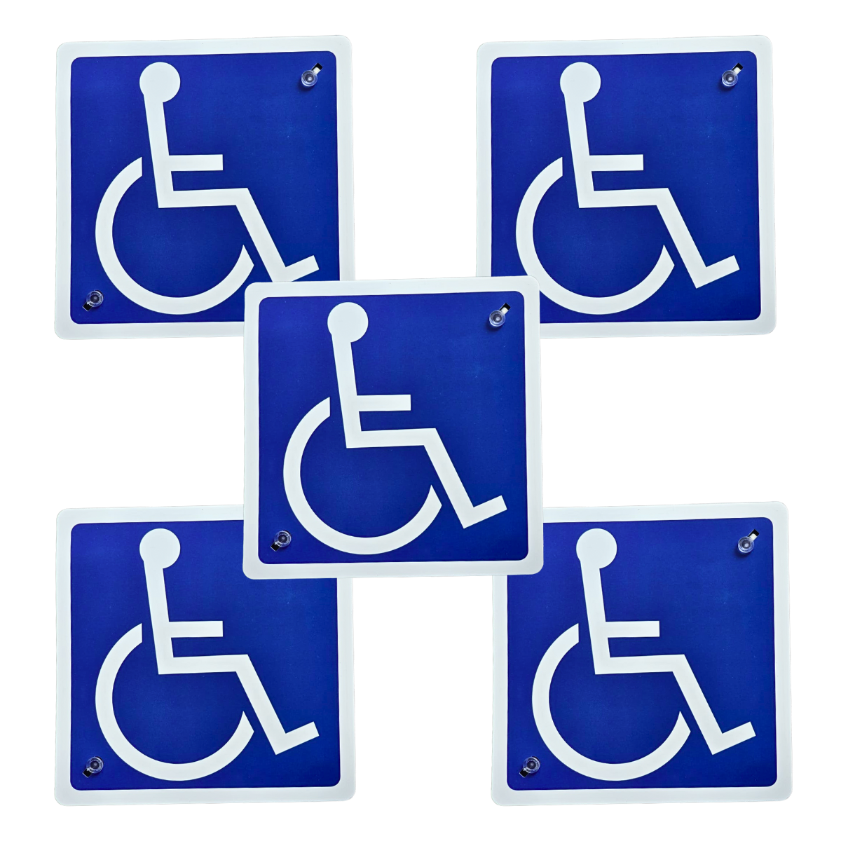 Handicap Symbol Aufkleber Auto Fenster Behindertenschild Rollstuhlaufkleber - selbstklebend - Bild 15 von 16