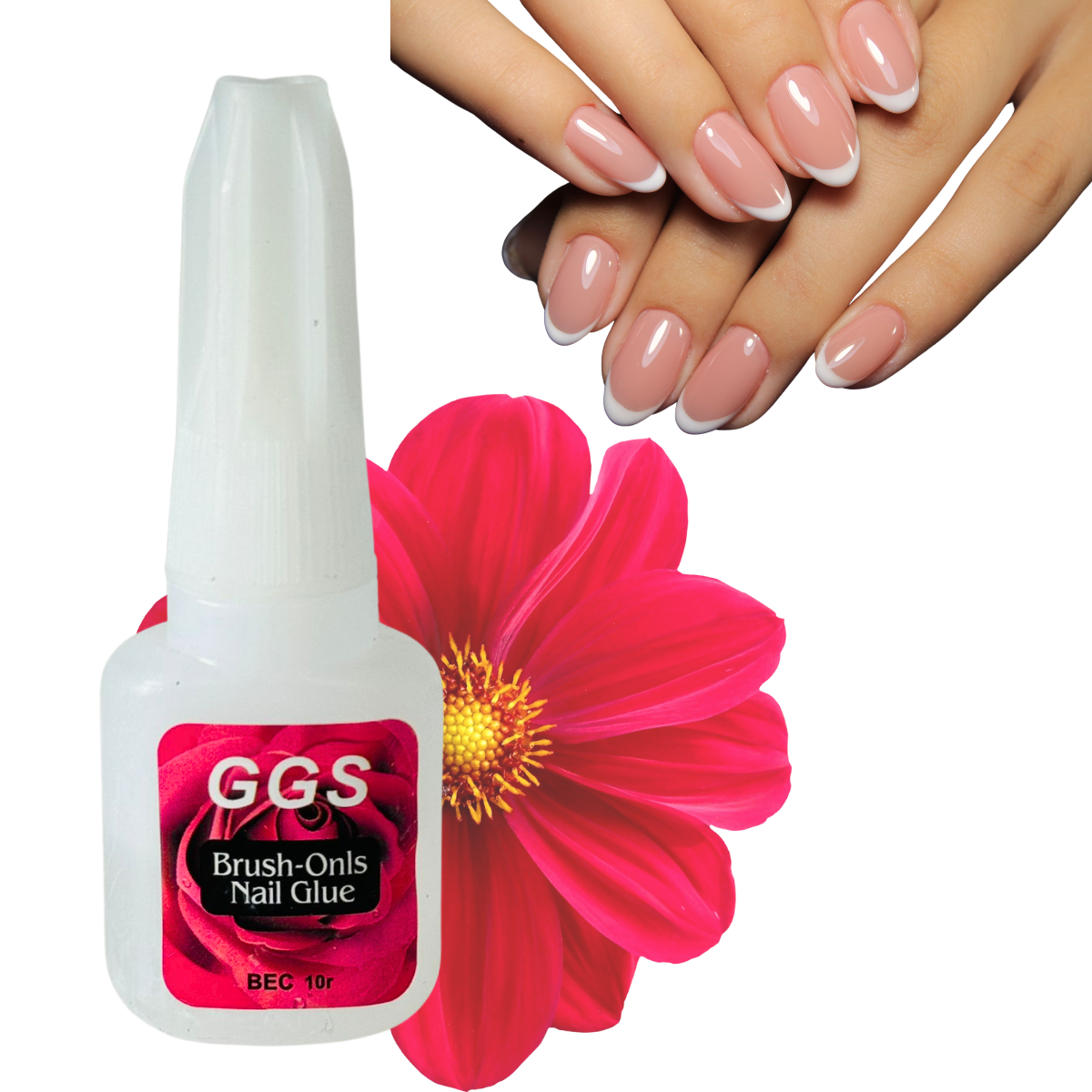10 pcs False Nails Long Acrylic French Tip Reusable Artificial Nails & Glue - Picture 13 of 44