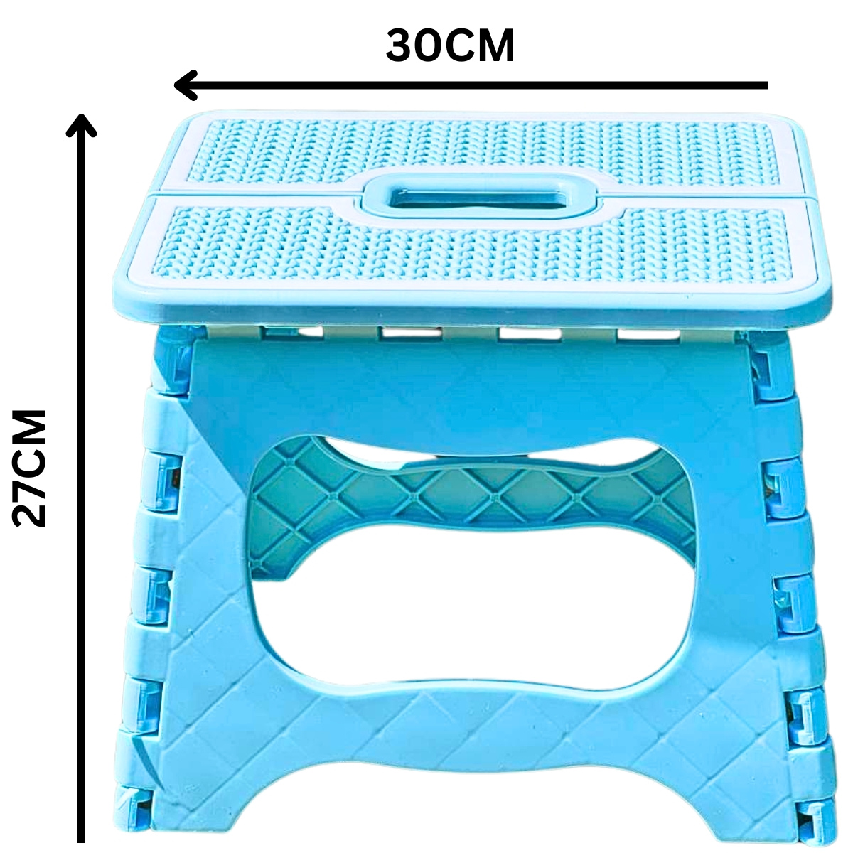 Large Multi-Purpose Fold Step Stool Plastic Home Kitchen Foldable Easy Storage - Picture 13 of 42