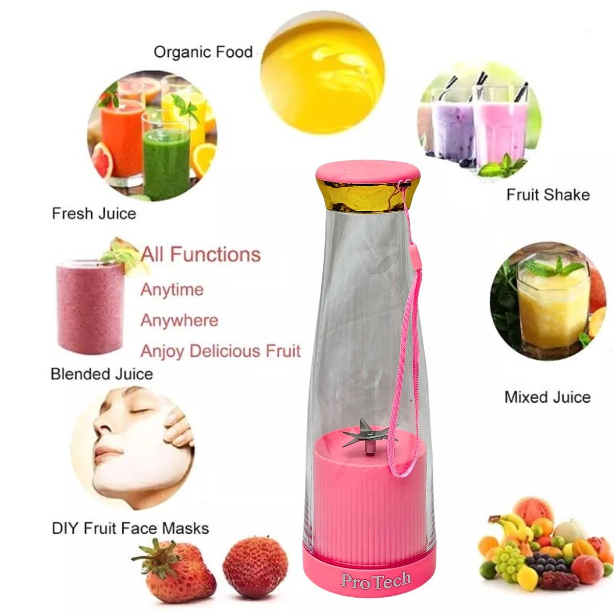 Electric Juice Maker Portable Blender Smoothie Mini Juicer Fruit Machine 380ml - Picture 27 of 35