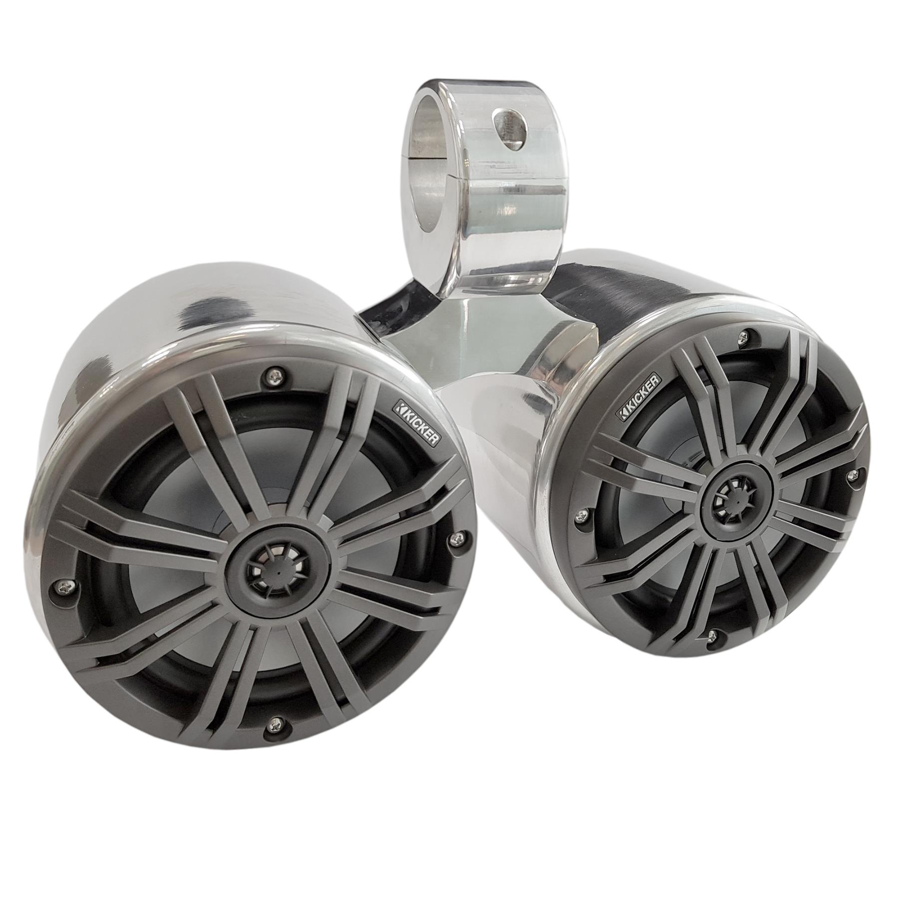 Wakeboarding Tower KICKER 6.5 inch LED Speaker and Bullet Pod COMBINED