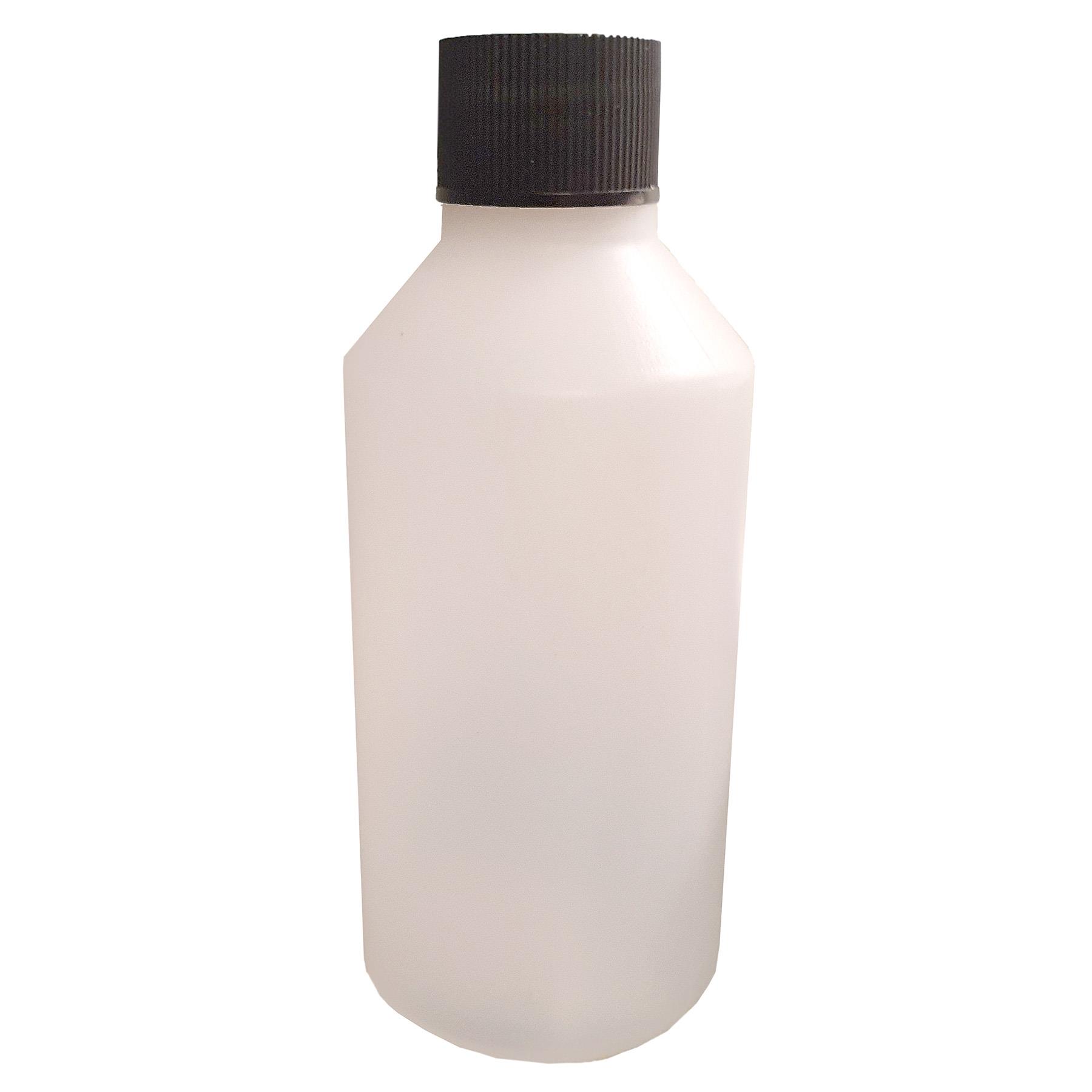 GALAXY Plastic Bottles Natural HDPE with Screw Top Lid 100ml 250ml