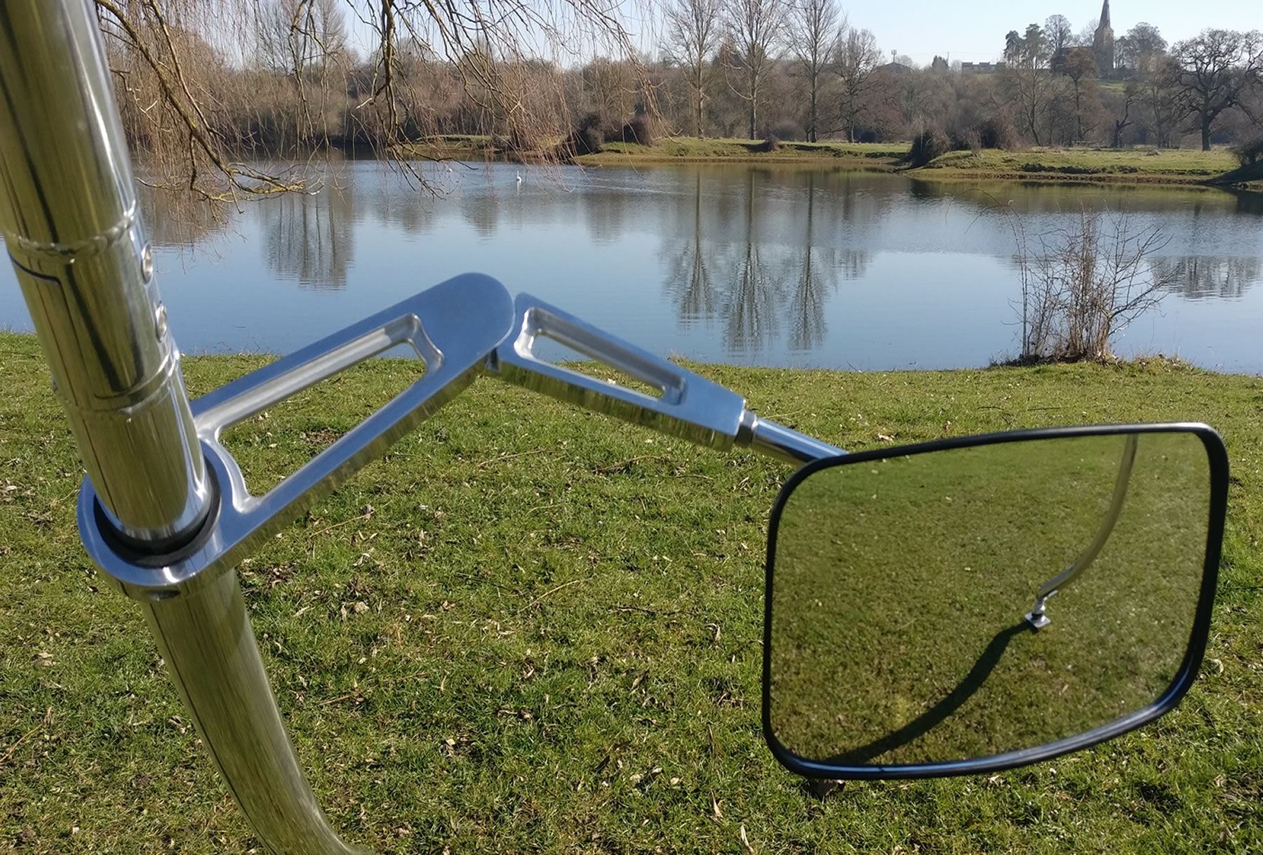 Water Ski Boat Wakeboard Tower Rear View Mirror Pivotable Pro Model 7