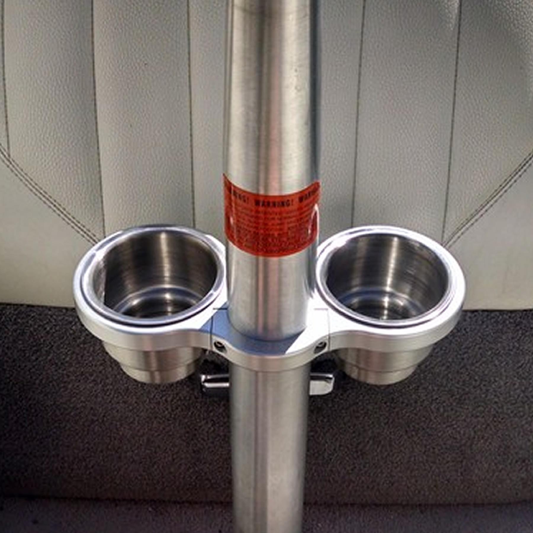 Galaxy Twin Cup Holder for Boat Tower, Water Ski Pole / Pylon