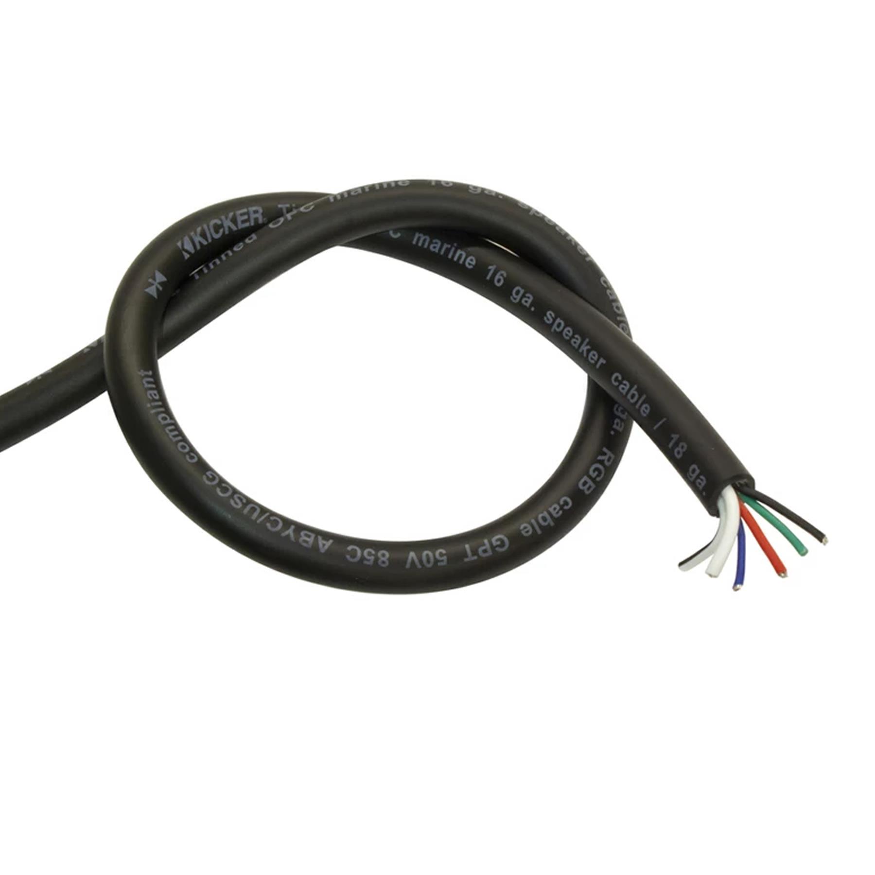KICKER Marine Boat Speaker and RGB Wire / Cable 150ft Length eBay