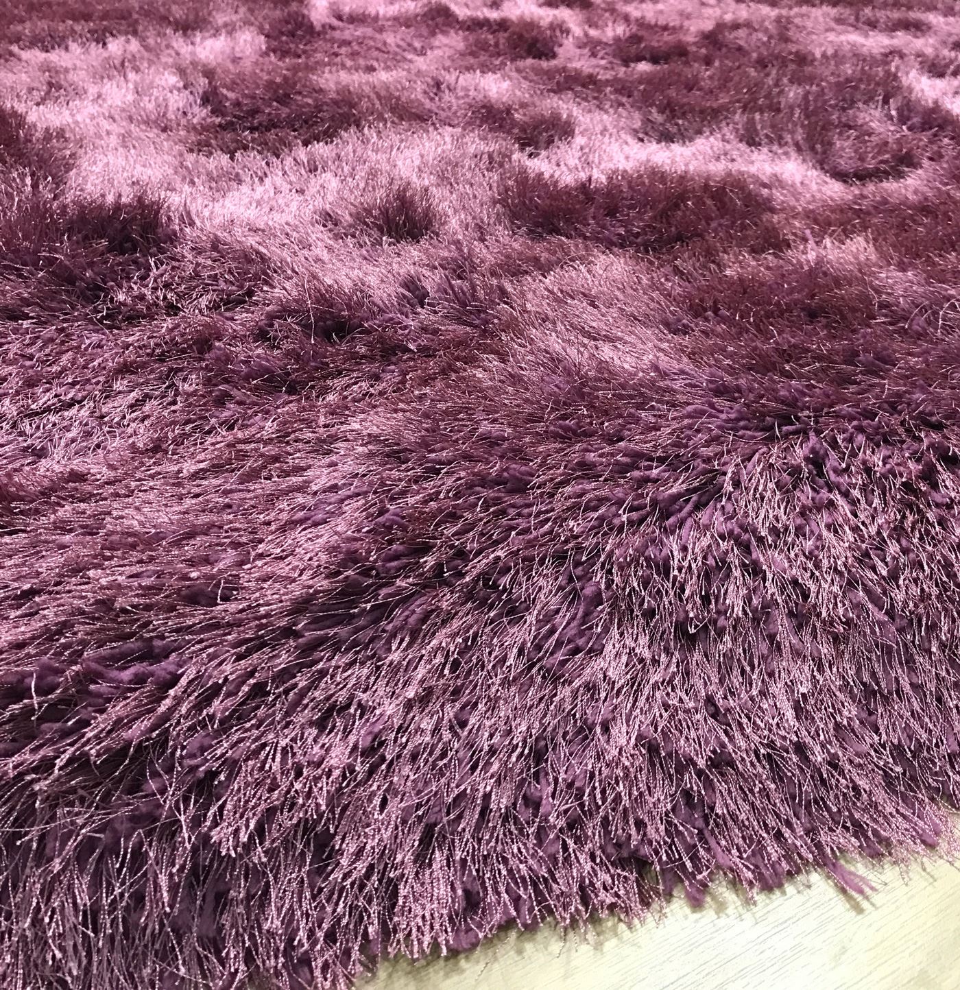 RRP £249.99+ 9cm Super Plush Mink & Silver Grey Shaggy Pile Living Room