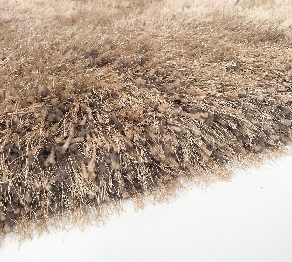 RRP £249.99+ 9cm Super Plush Mink & Silver Grey Shaggy Pile Living Room