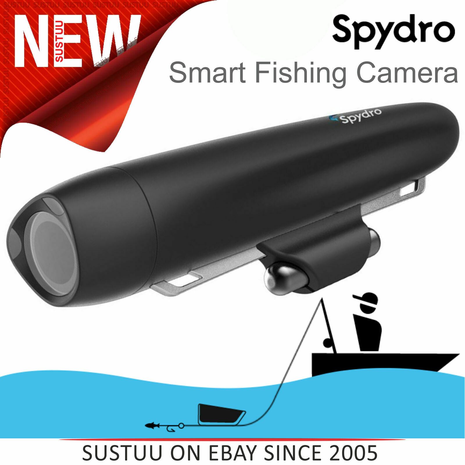 Spydro Waterproof Underwater Smart Fishing Camera 16GB│HD 1080p│Built