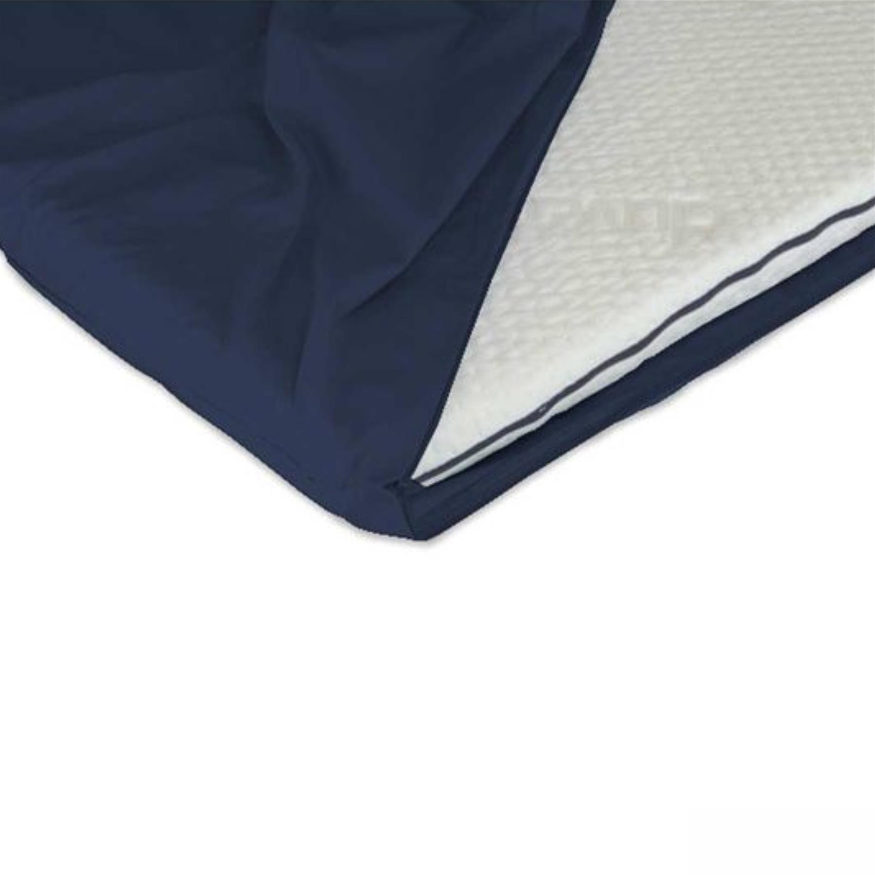 Duvalay Zipped Sheet for VW Campervan Travel Topper 190 x 115cm x 2.5cm - Navy