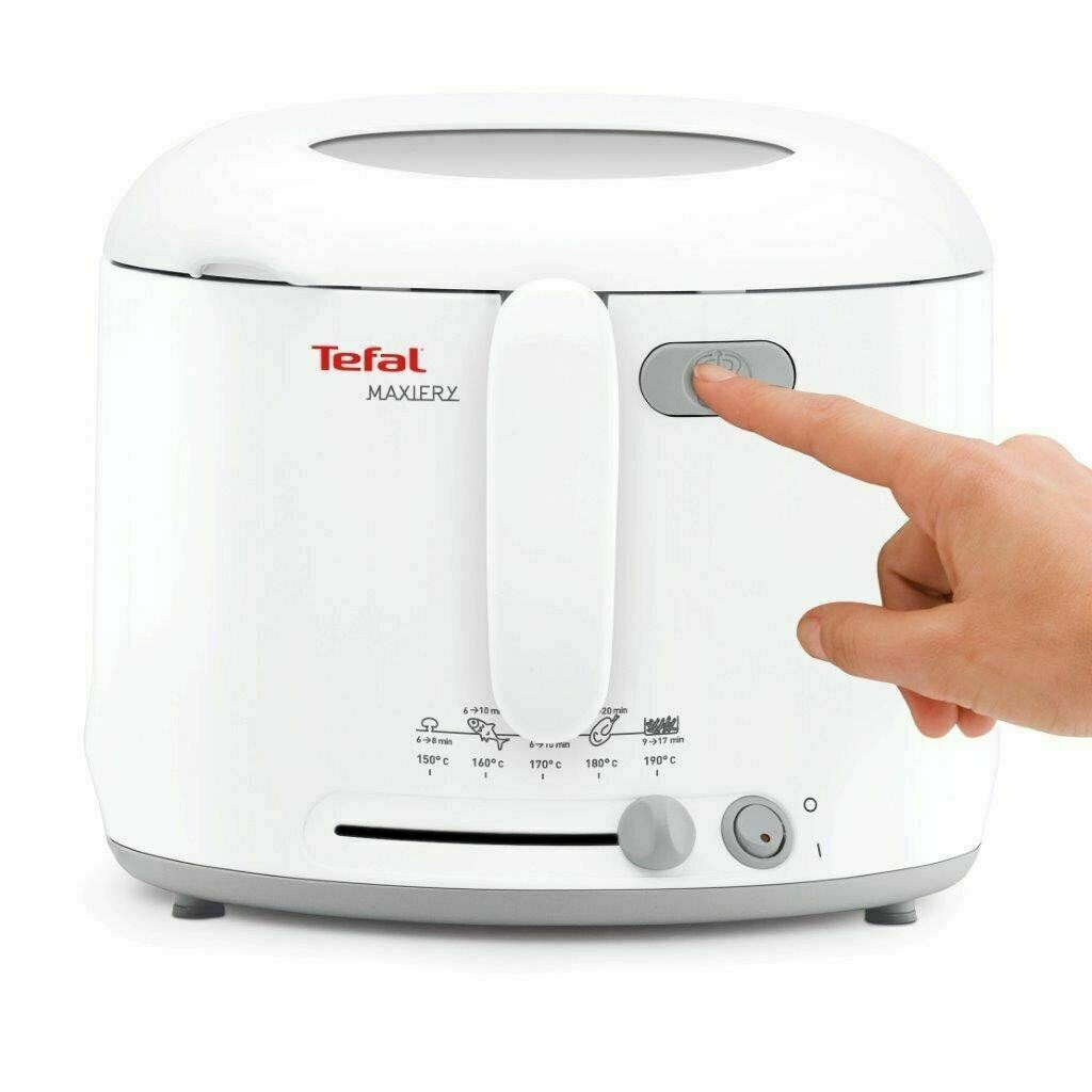 Tefal FF123140 MaxiFry Deep Fryer¦1 kg Capacity¦1600 W¦Foldable Handle