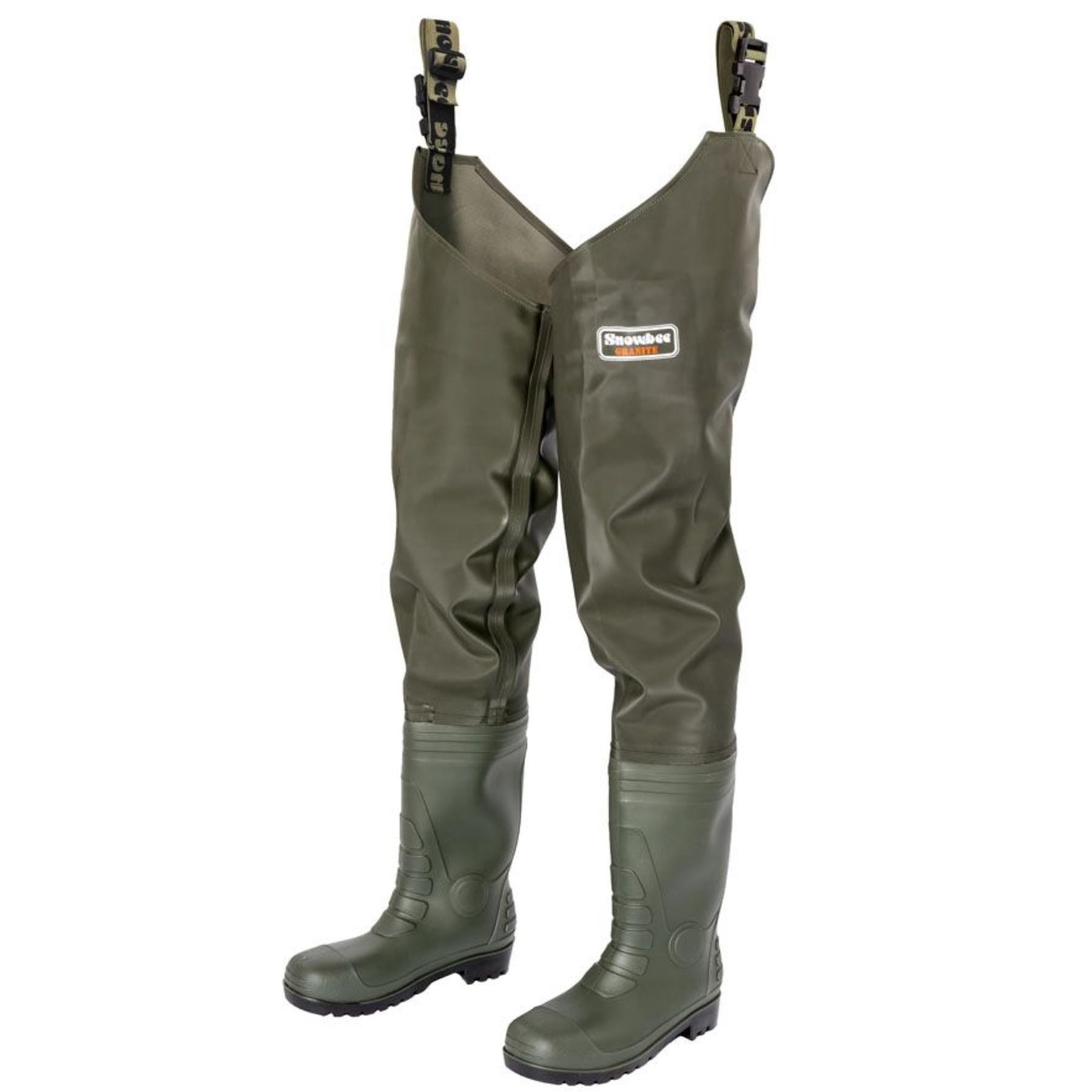 Snowbee Heavy Duty Granite PVC Thigh Wader With Cleated Sole│Size
