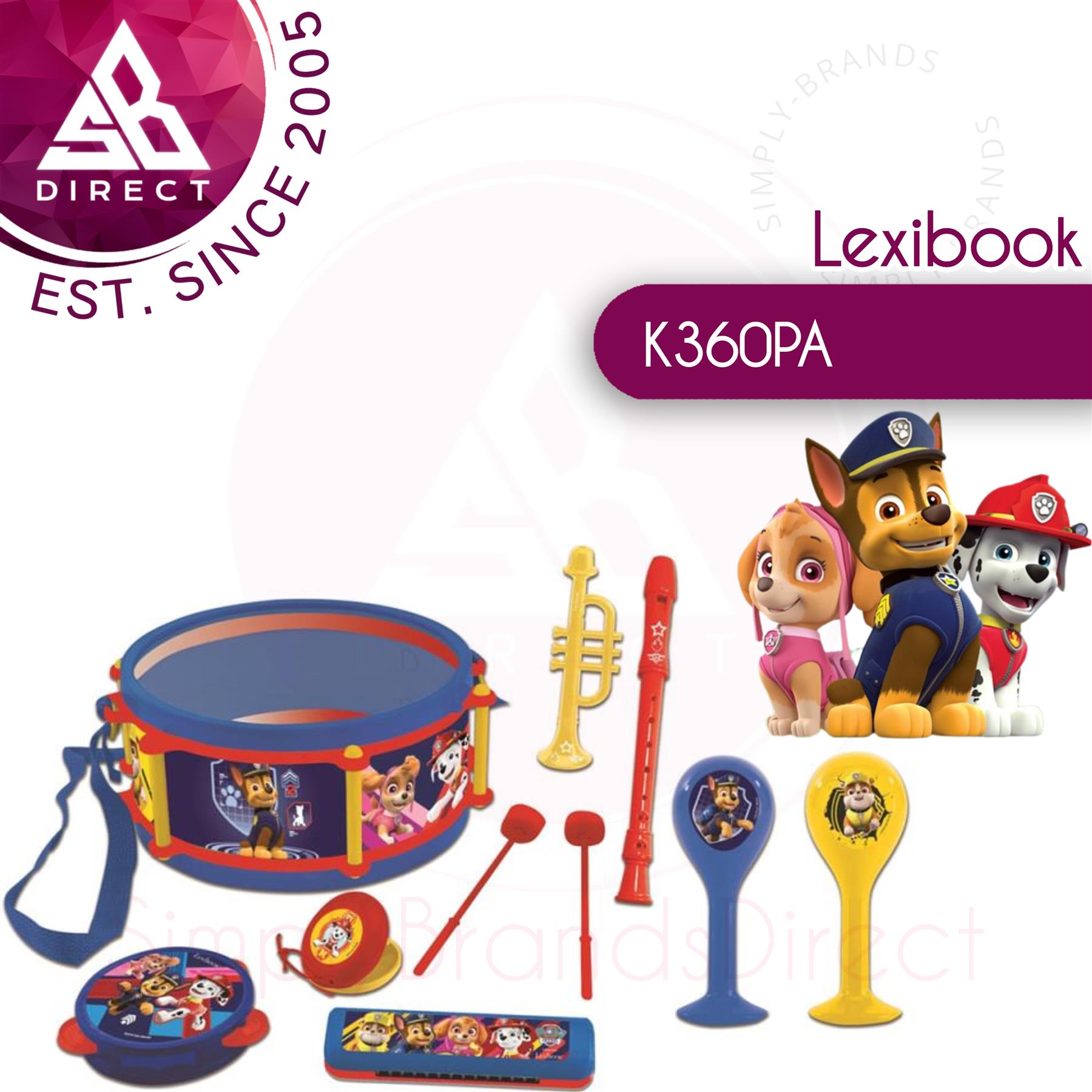 Lexibook Musical Instruments Set│Entertaining Toy│Drum Set│Paw