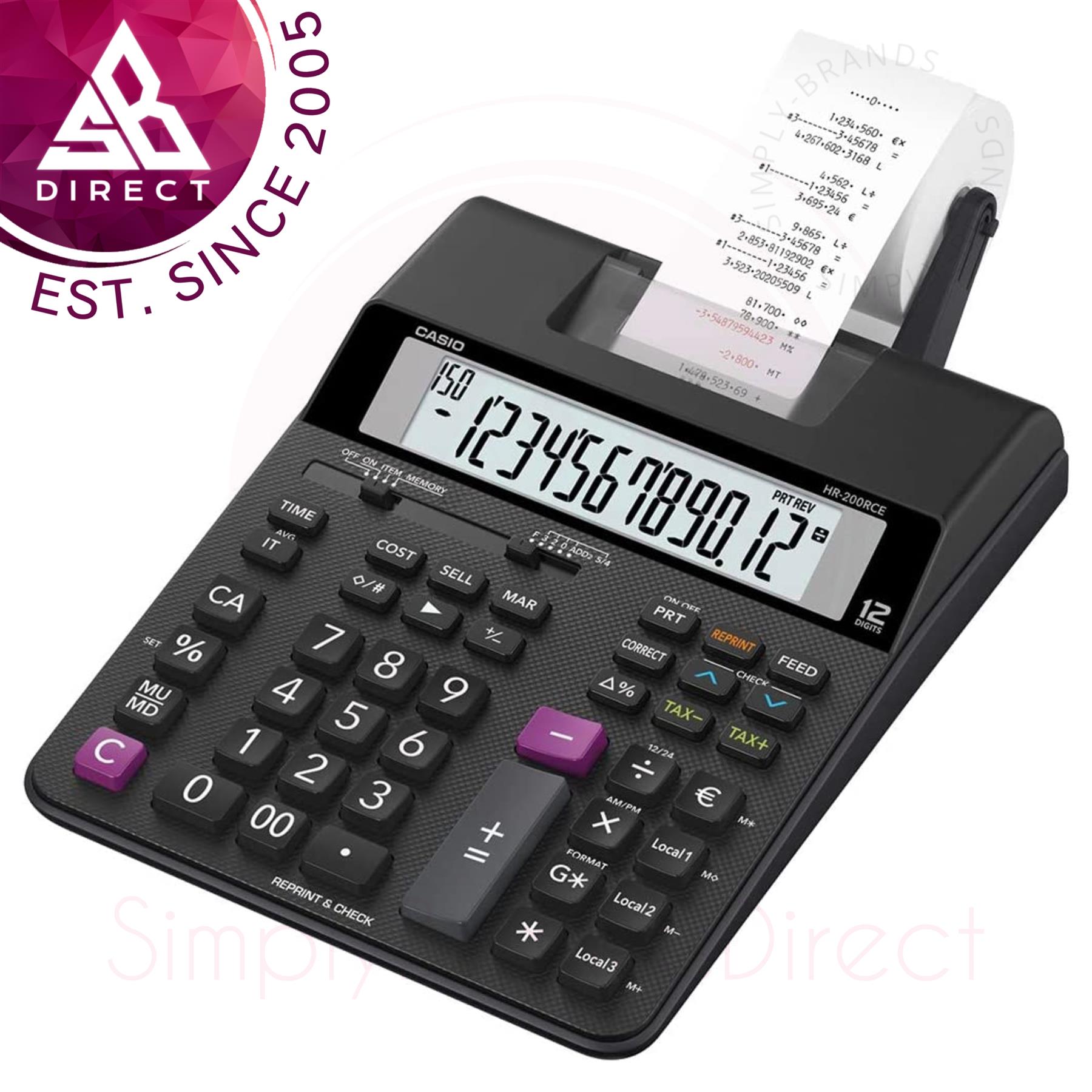 Casio 12 Digit Display Printing Calculator│Tax Calculation│Profit Calculation