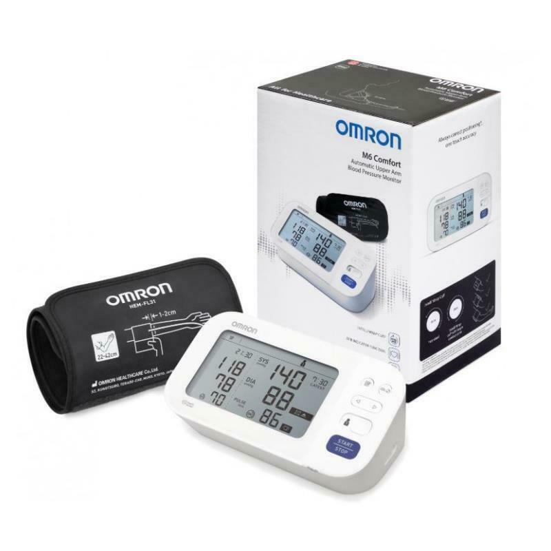 Omron M6 Comfort AFib Digital Automatic Upper Arm Blood Pressure Monitor│2242cm eBay