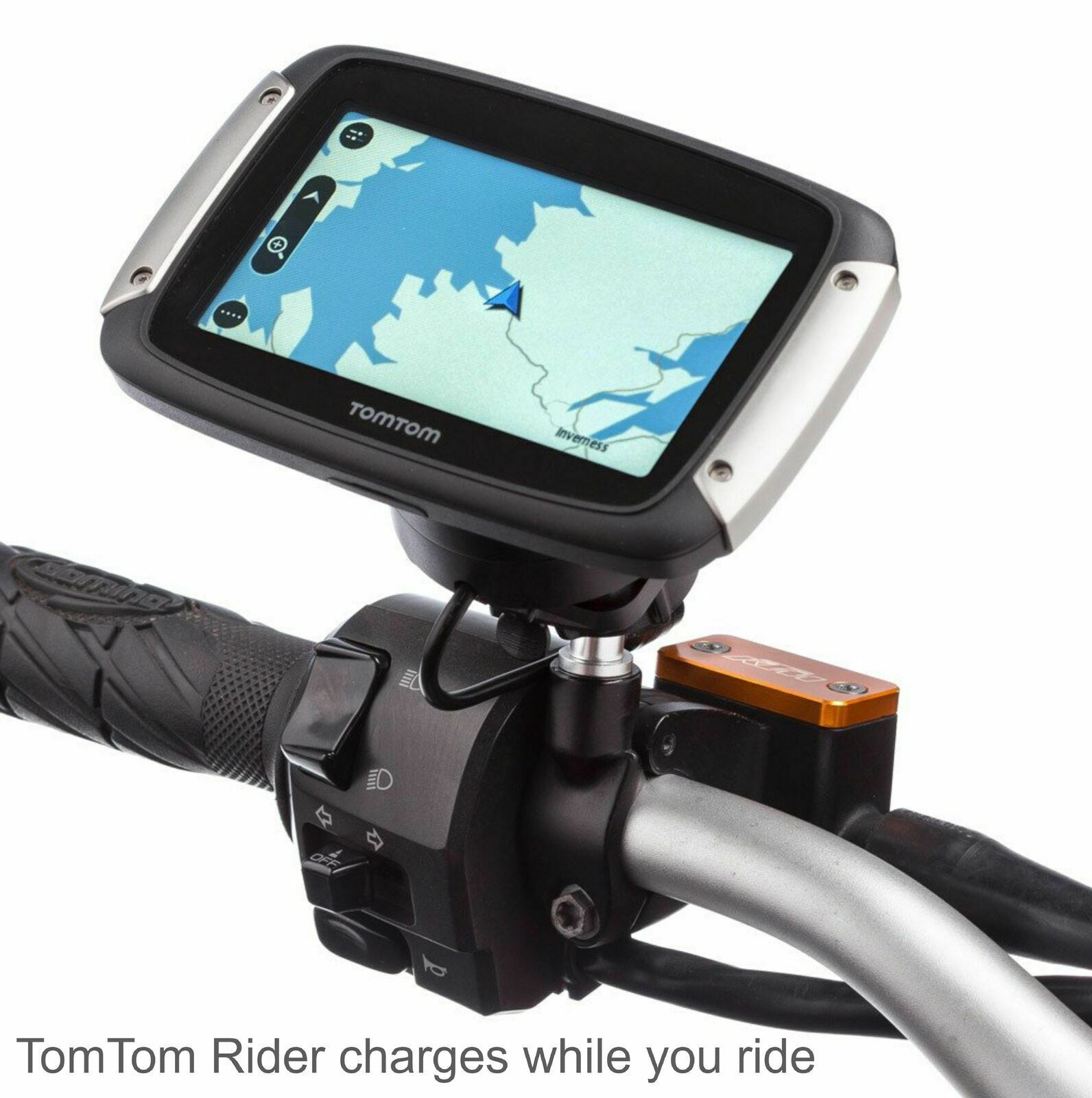 TomTom Rider Motorcycle Mount Kit + Battery Cable│For rider 450/500/550