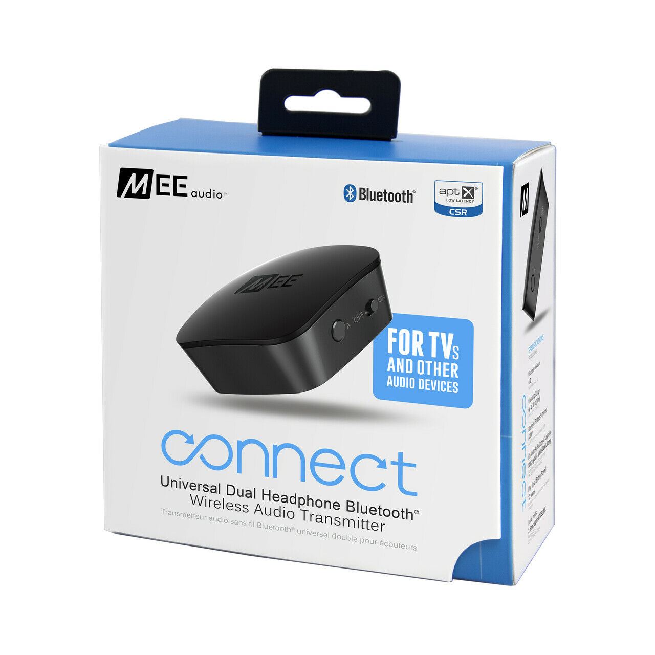 MEE Audio Connect BluetoothWirelessAudio Transmitter for TV│Dual