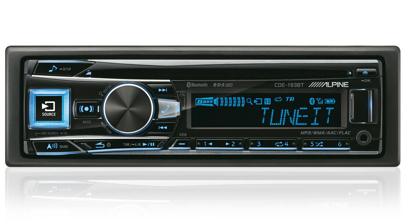 Alpine Digital Car Stereo Media Receiver PlayerRadio/Cd/Mp3/USB/Aux