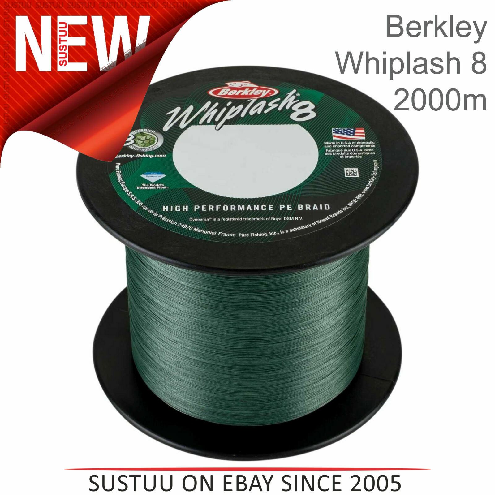 Berkley Whiplash PE 2000m GRN BRAND NEW @ Ottos Tackle World