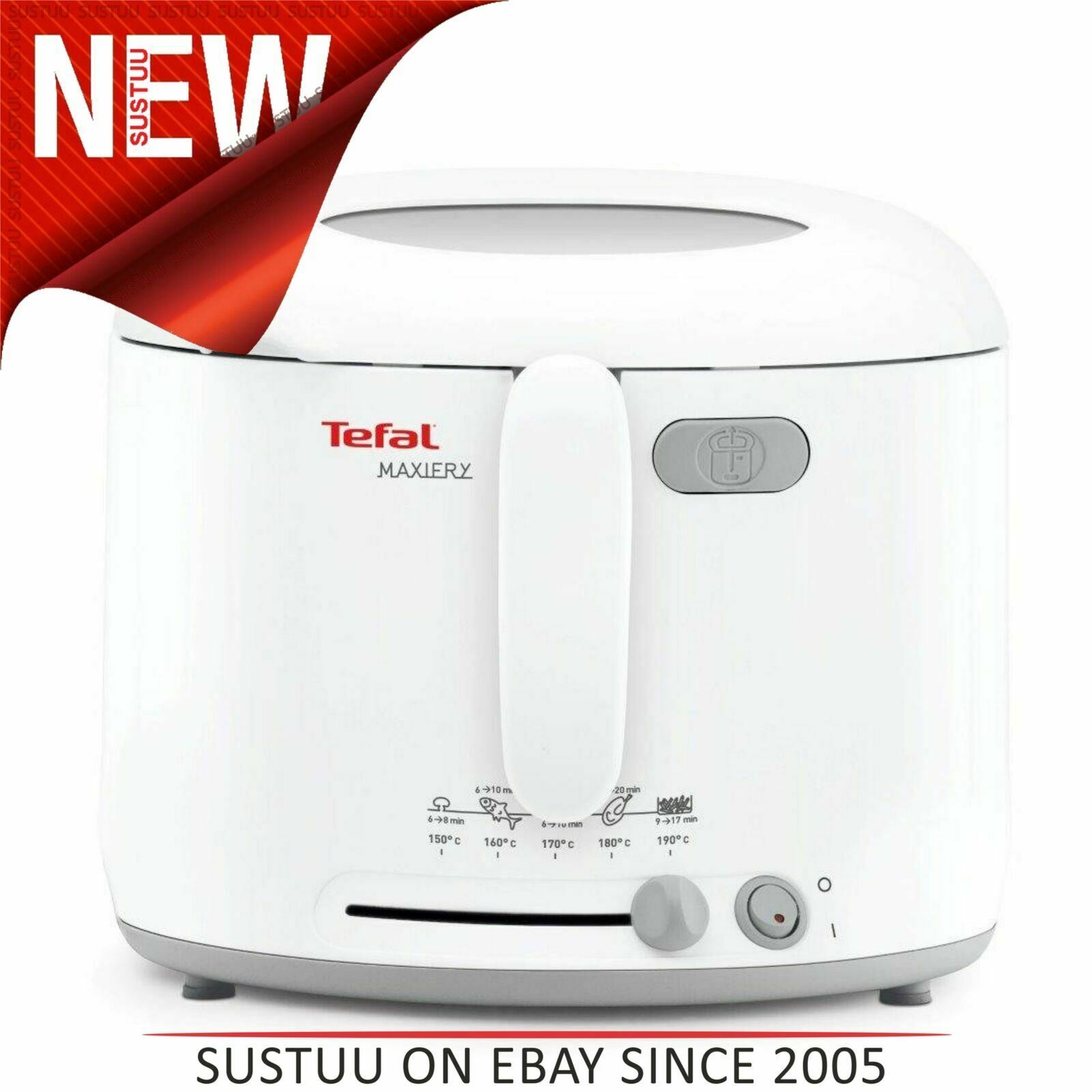 Tefal FF123140 MaxiFry Deep Fryer¦1 kg Capacity¦1600 W¦Foldable Handle