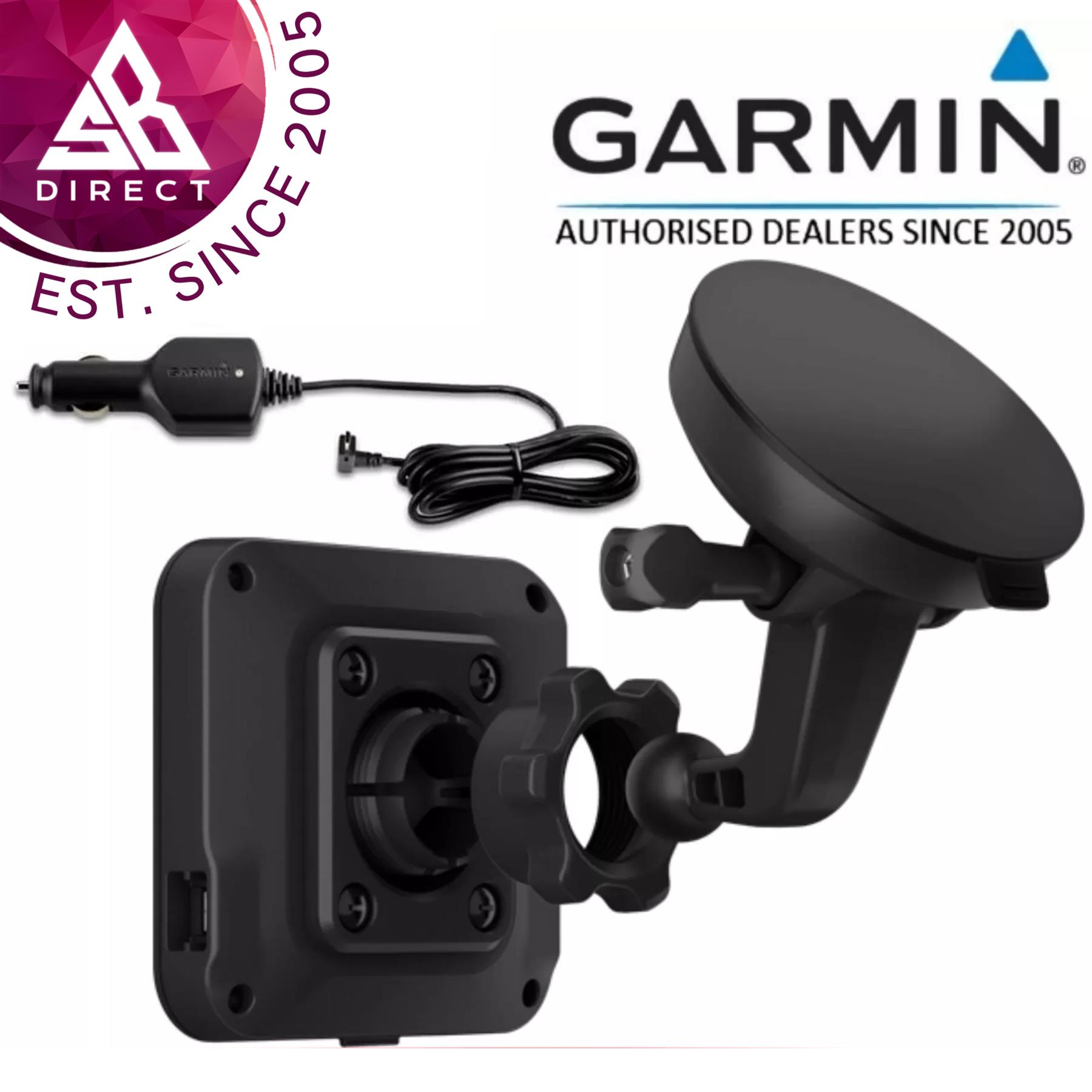 Garmin Replacement Mounting Hardware│Mount+Vehicle Power Charger│For Camper 890