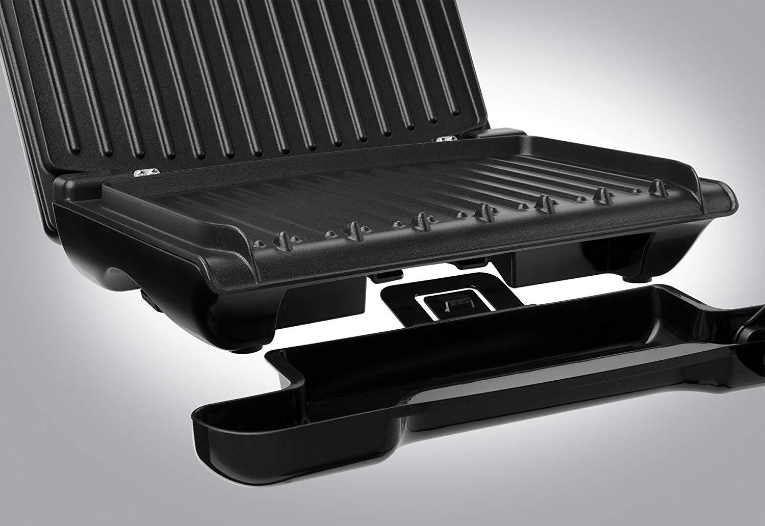 George Foreman Large Red Steel Grill 25050 Refurbished