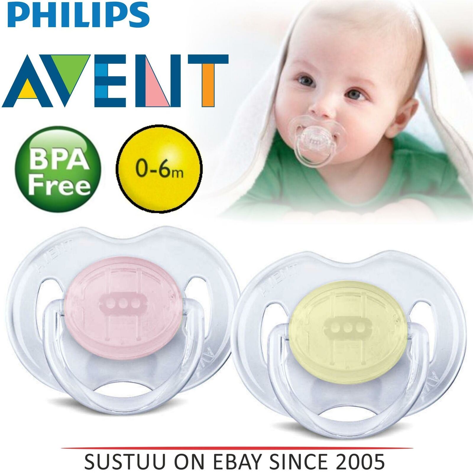 Tétines, sucettes Avent Dynamic Orthodontic Pacifier Dummy Translucent