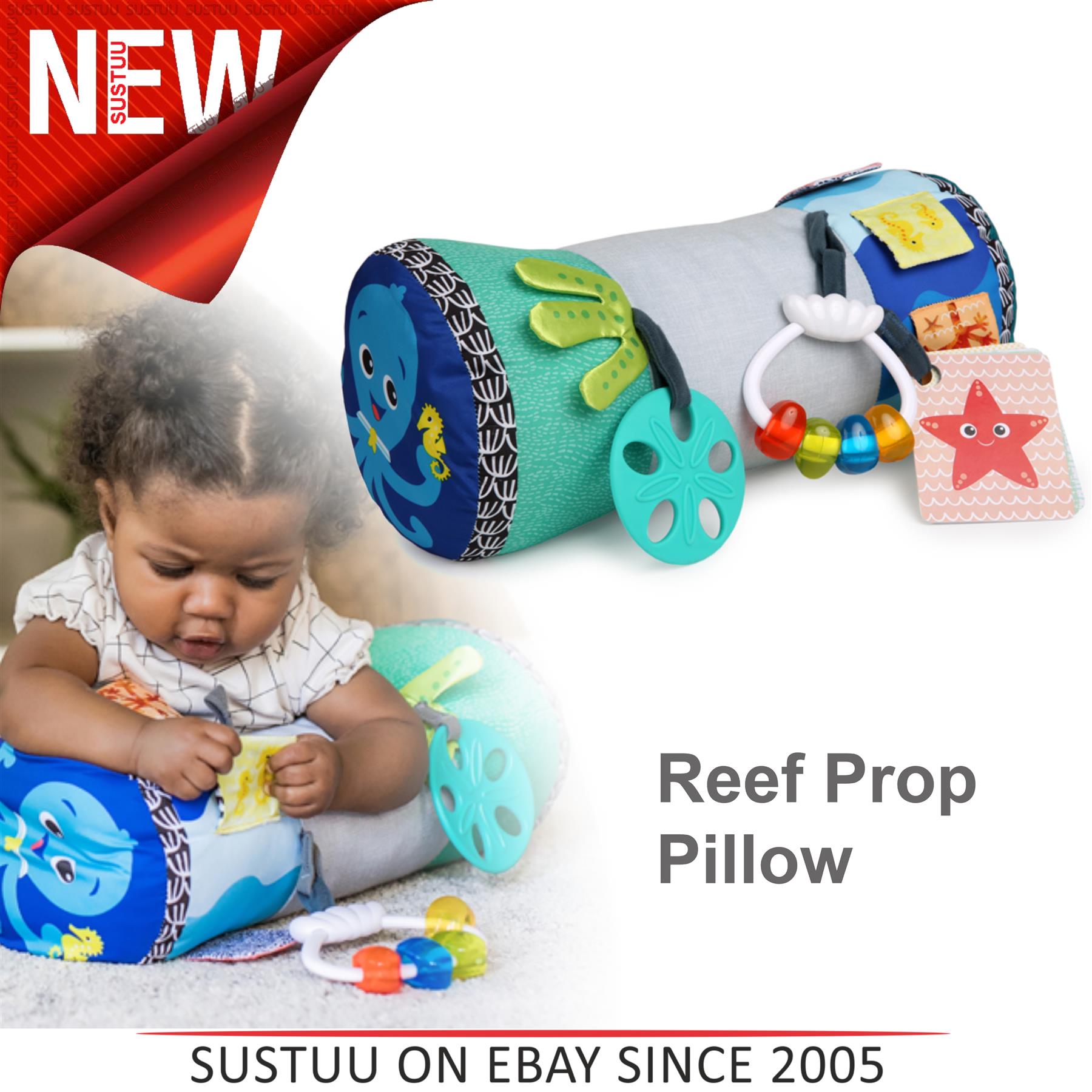 Baby Einstein Rhythm Of The Reef Prop Pillow Kids Tummy Time