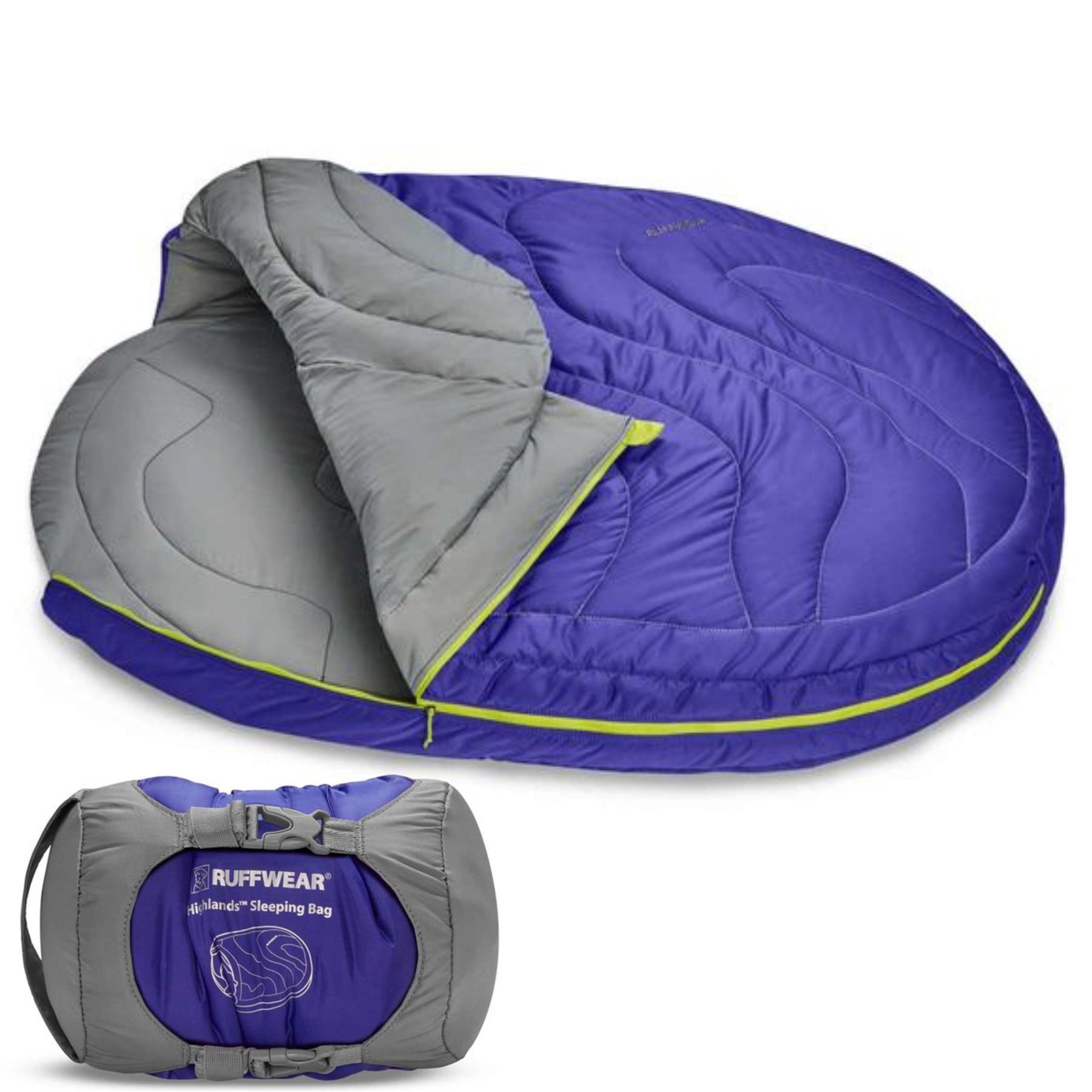 Ruffwear Highlands Dog Sleeping Bag Huckleberry Blue (Large / Flat 72cm x 110cm)
