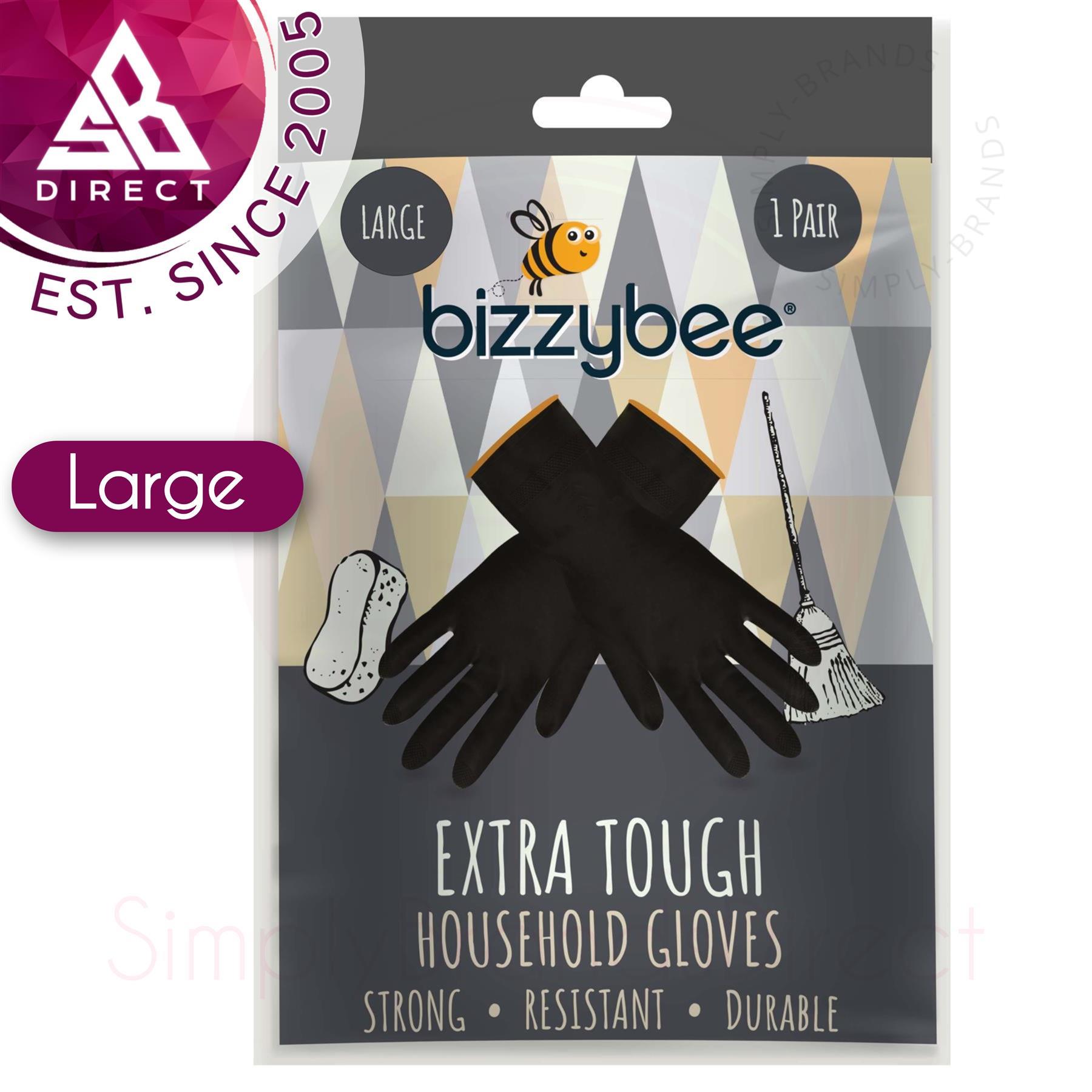 Bizzybee Extra Tough Household Glove│Strong/ Resistant/ Durable│1Pair│M