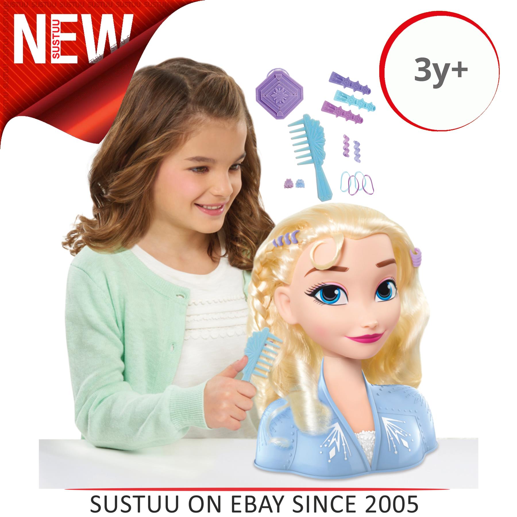 elsa doll head hair style