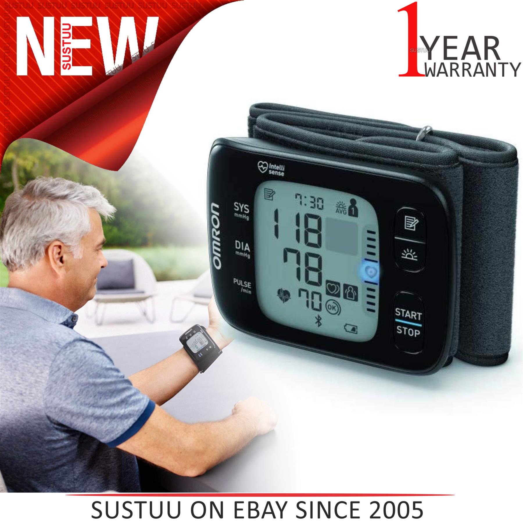 Omron RS7 Intelli IT Automatic Wrist Blood Pressure Monitor