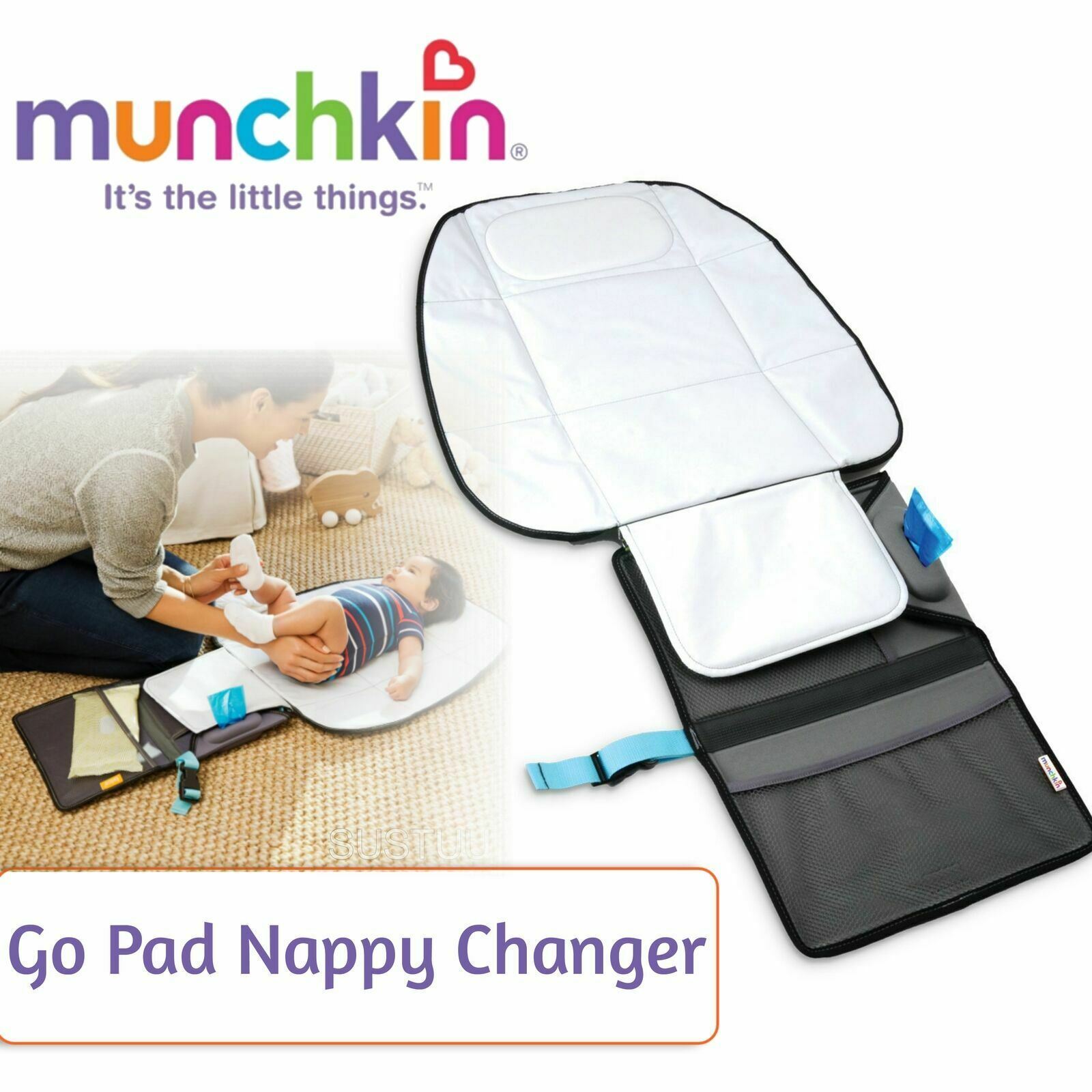 munchkin go pad nappy changer