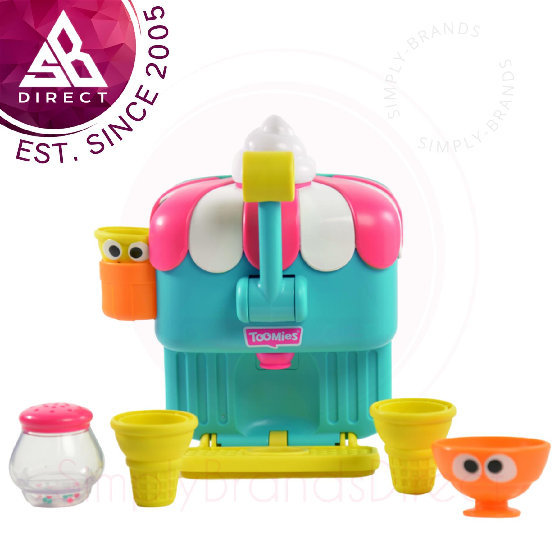 TEMI Ice Cream Foam Maker Bath Toy Set, Bubble Pretend Play For Kids Ages 3-8