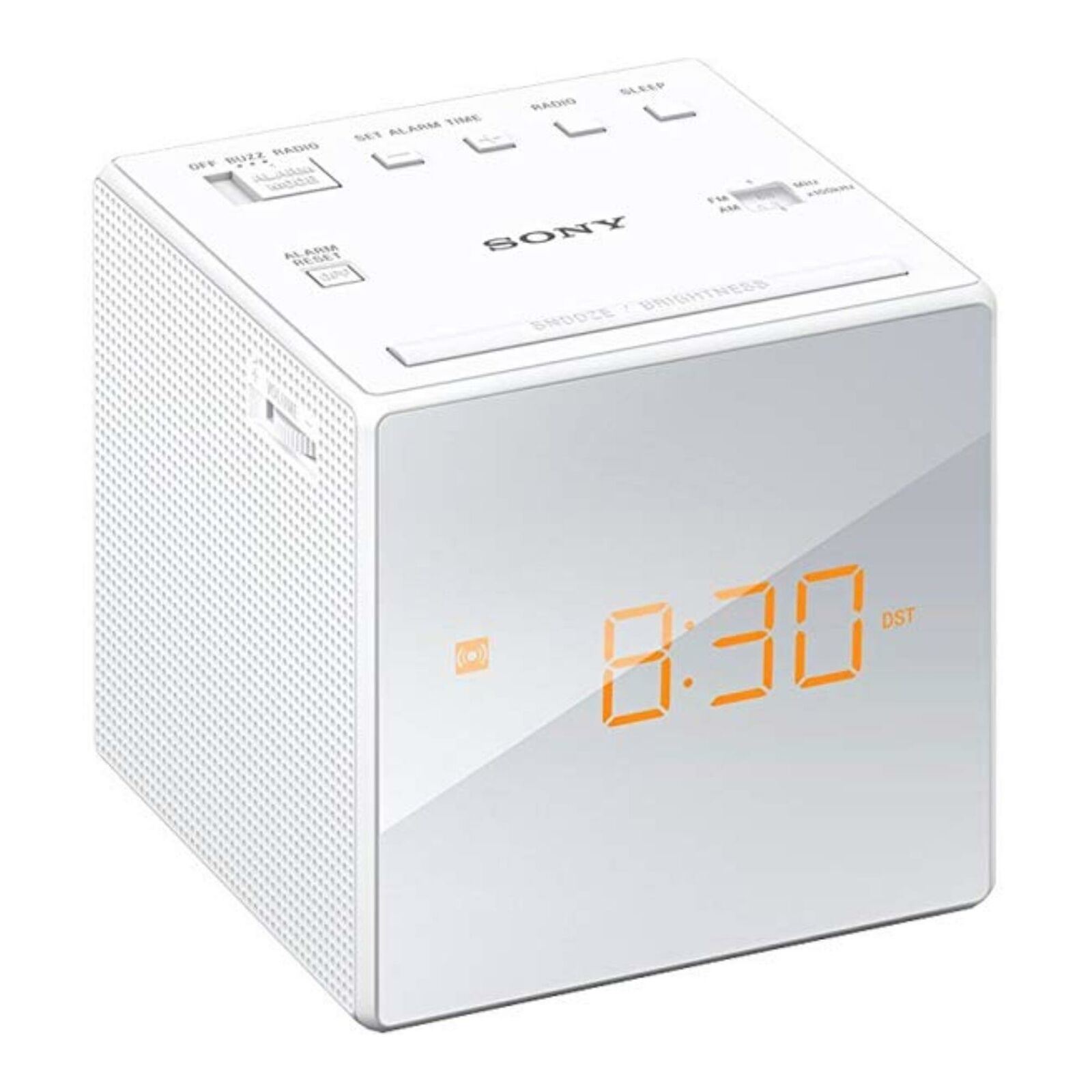 Sony Clock Radio Cube AM/FM RadioTuner White eBay