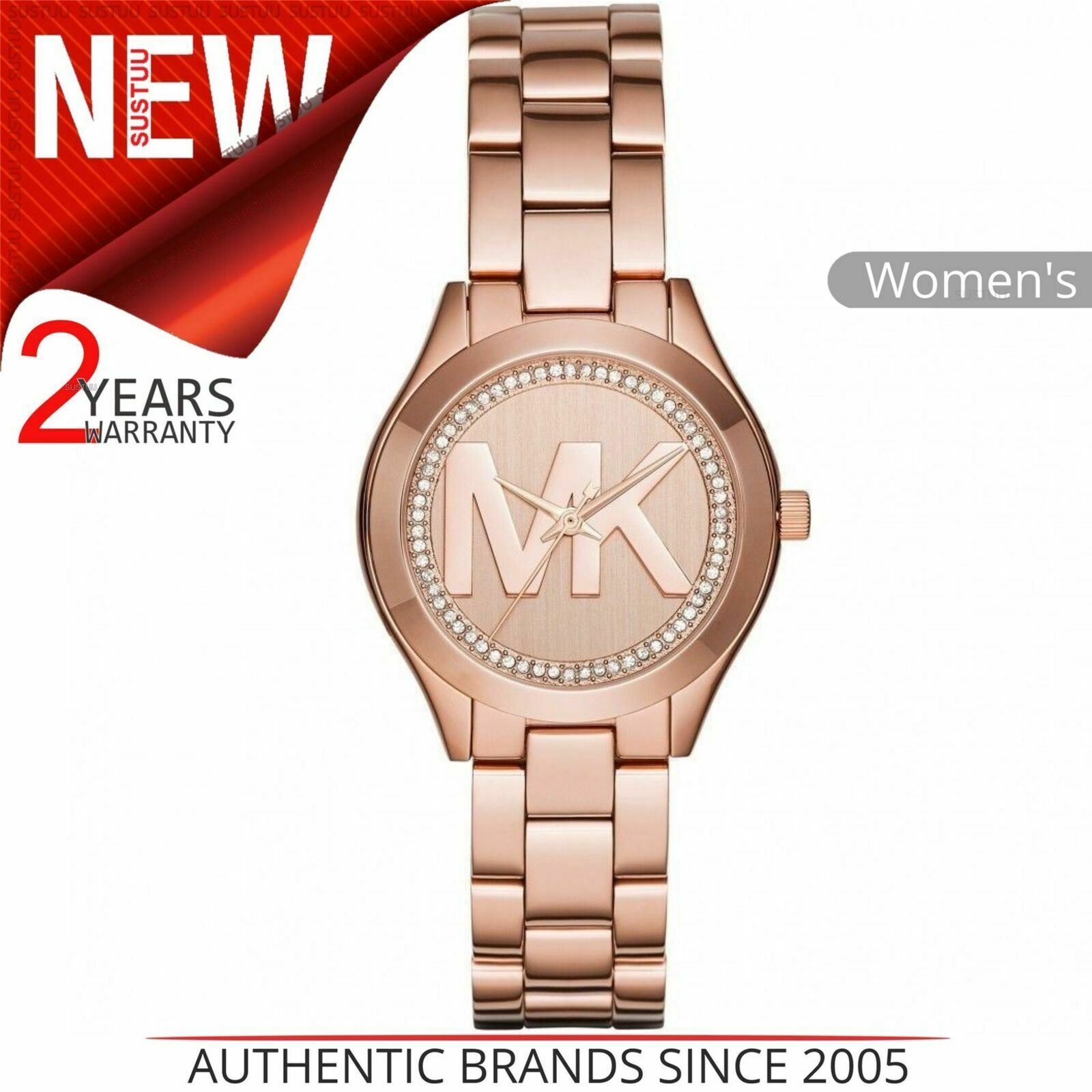 michael kors mini slim runway watch rose gold