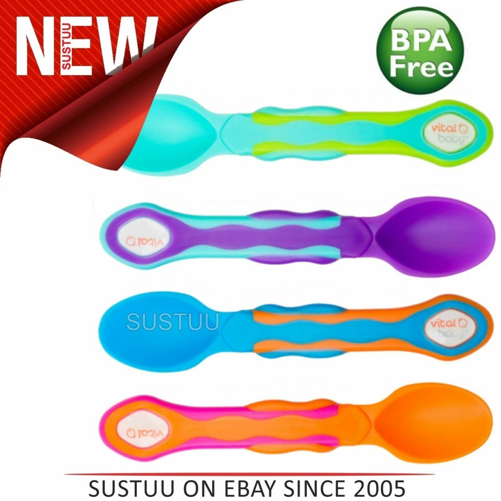 Vital Baby Soft Tip And Grip Feeding Spoon Baby Kid Feeding Set