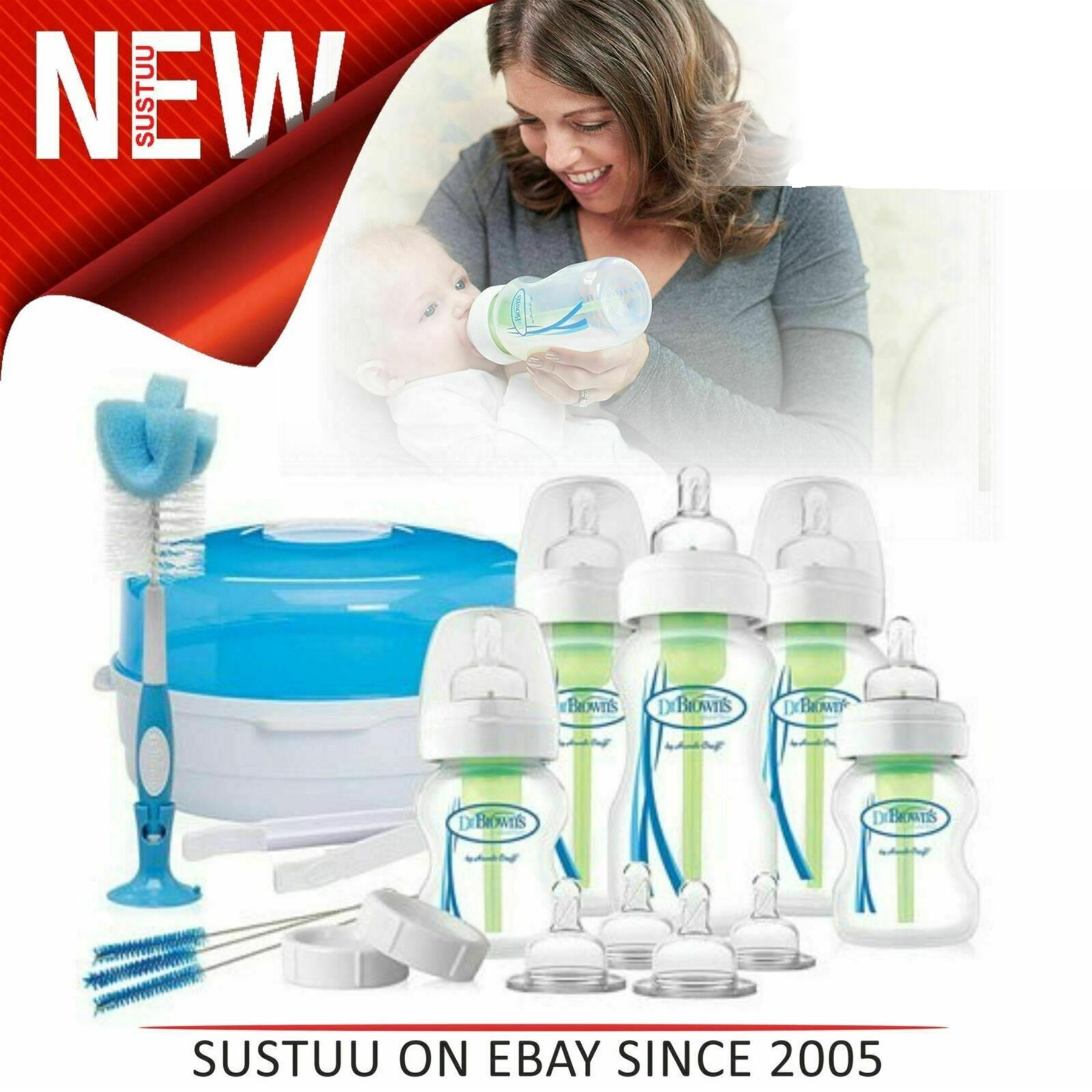 bottles and steriliser set