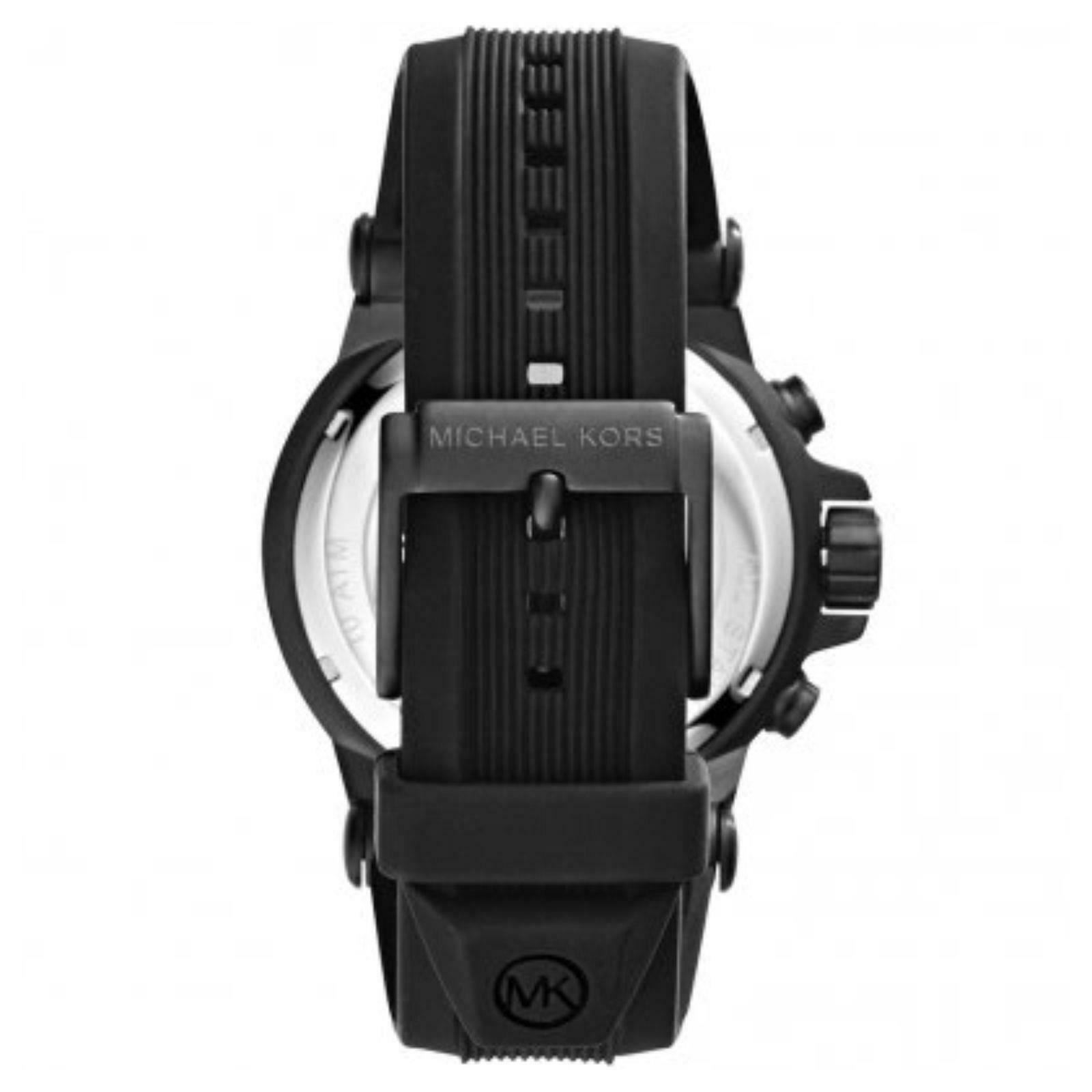 Michael Kors Dylan Men's WatchÂ¦Black Chronograph Round DialÂ¦Silicon StrapÂ¦MK8152 | eBay