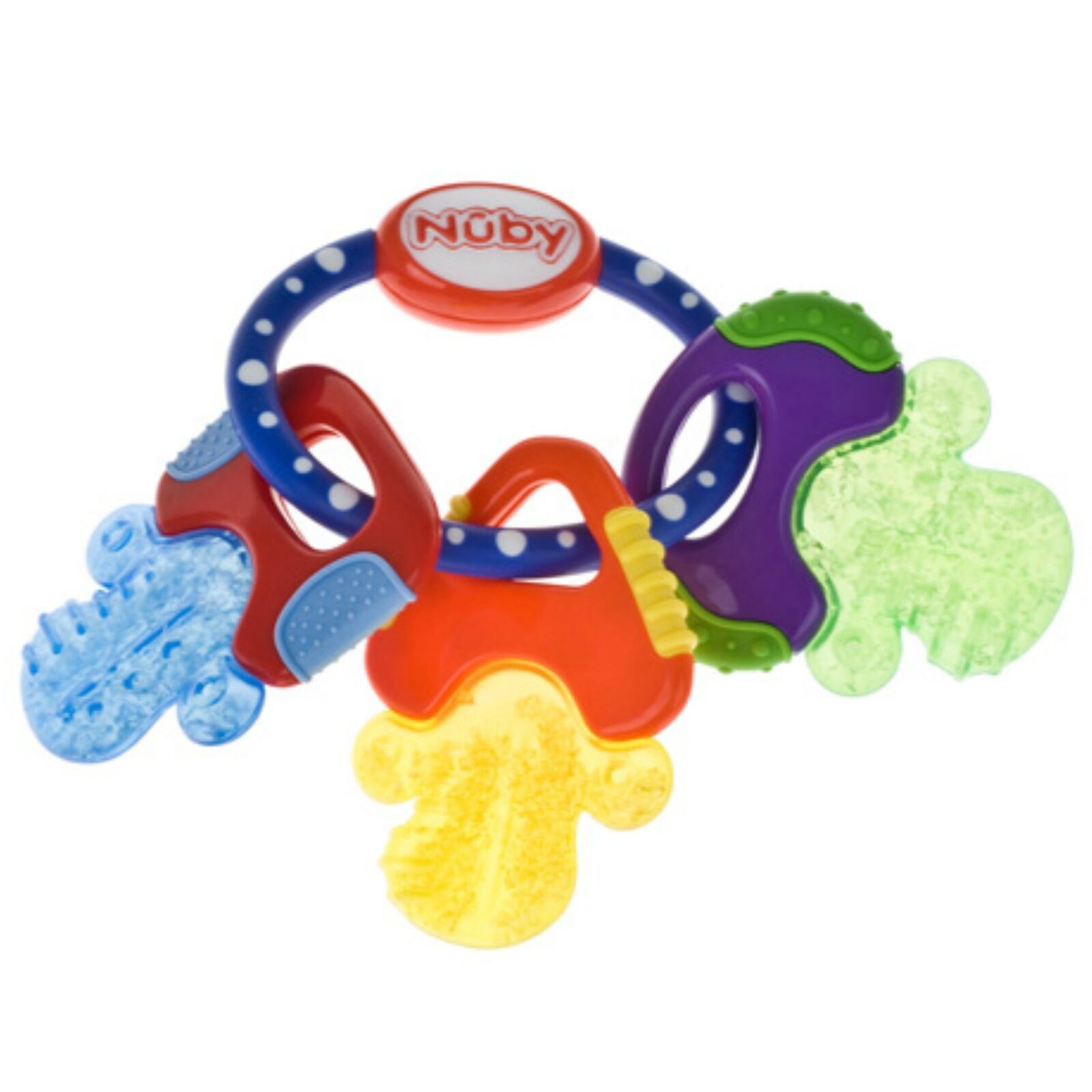 NUBY BABY NONTOXIC COMFORTER ICY BITE KEYS PACIFIC EARLY TEETHING TEETHER TOYS