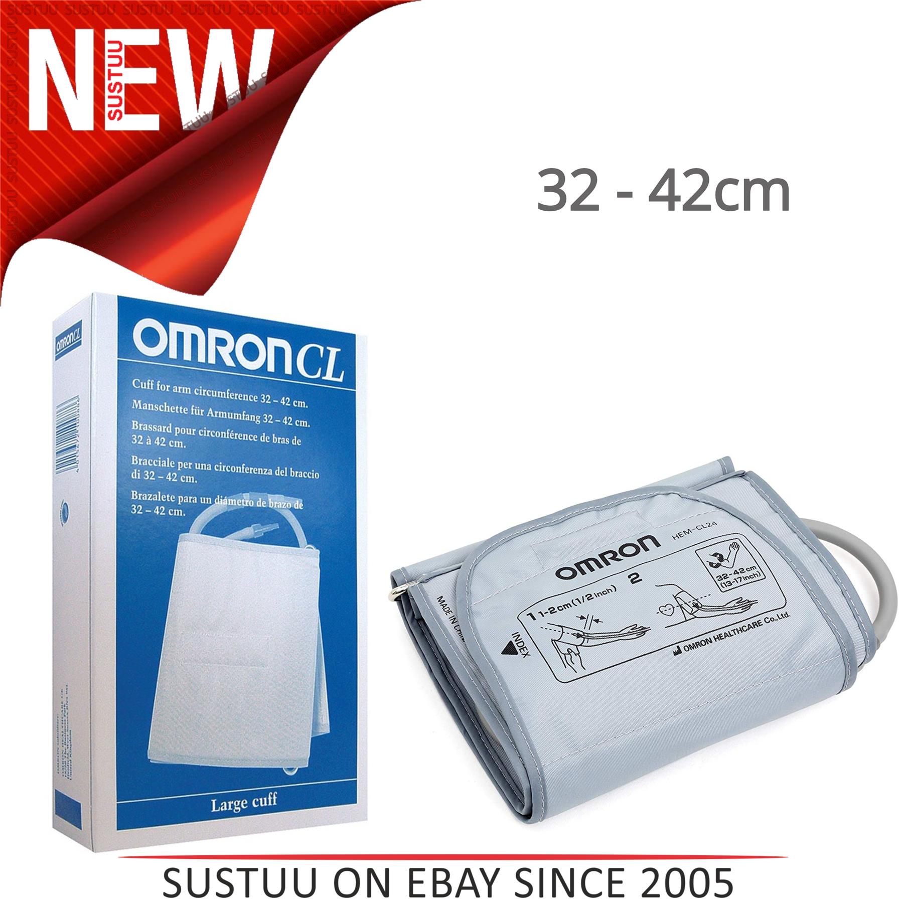 Omron Large Arm Cuff For Blood Pressure Monitor Large Size 3242cm eBay