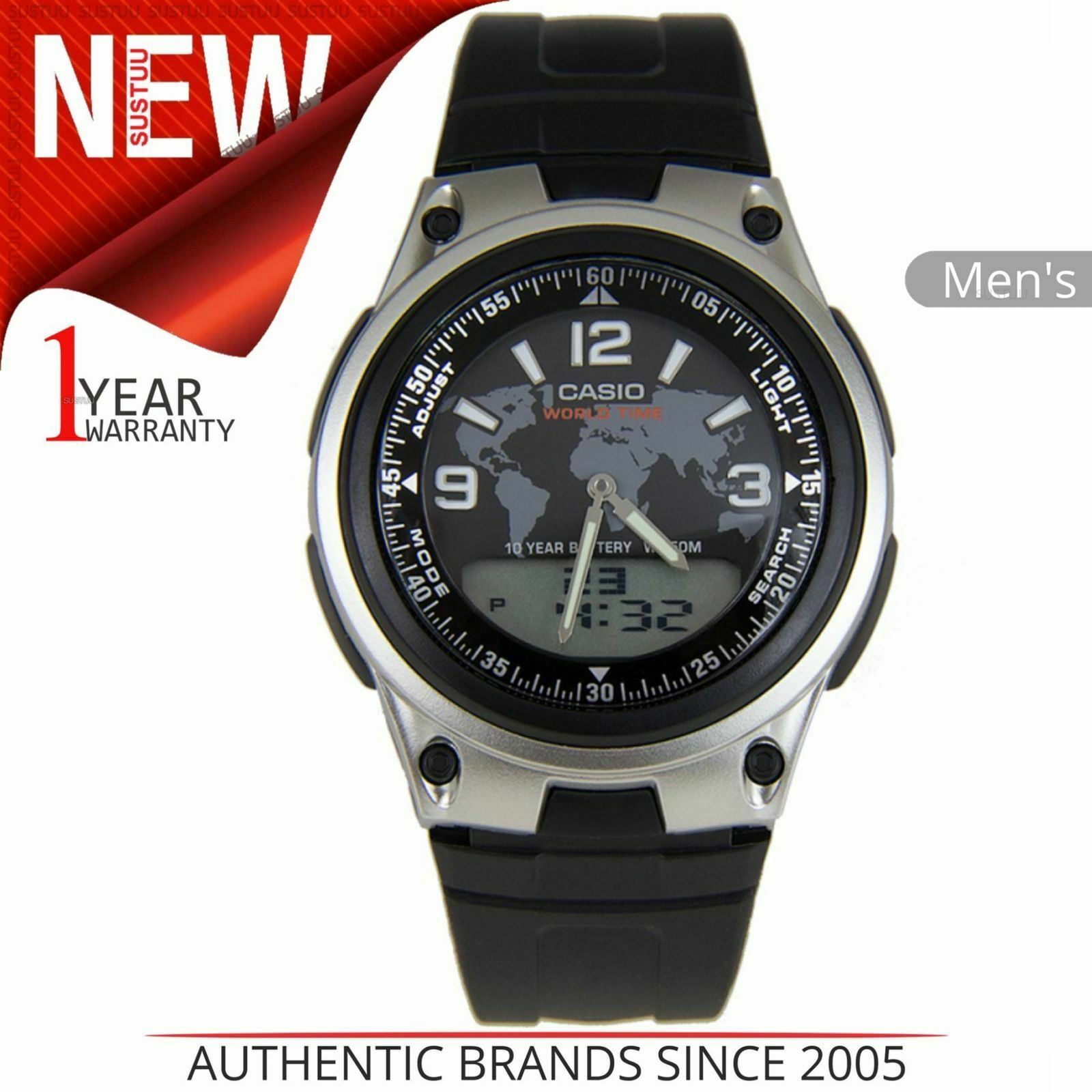 watch with digital and analog display