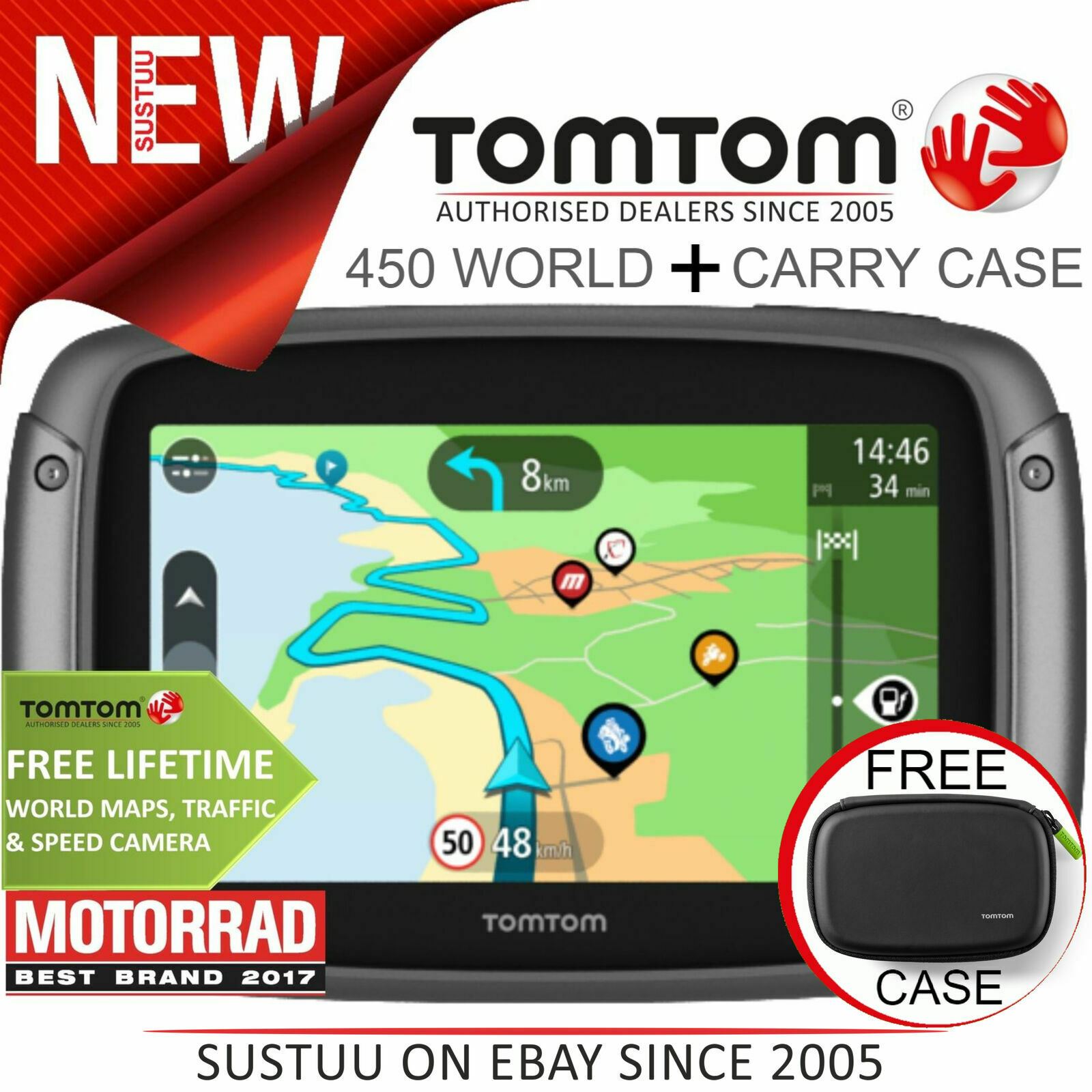 Pro XXL /& alle Micro-USB-Ger/äte ONE Series Micro USB in Auto Bike GPS Ladeger/ät und Daten Sync Kabel f/ür GPS TomTom/ Start XL GO LIVE Rider Via / GO